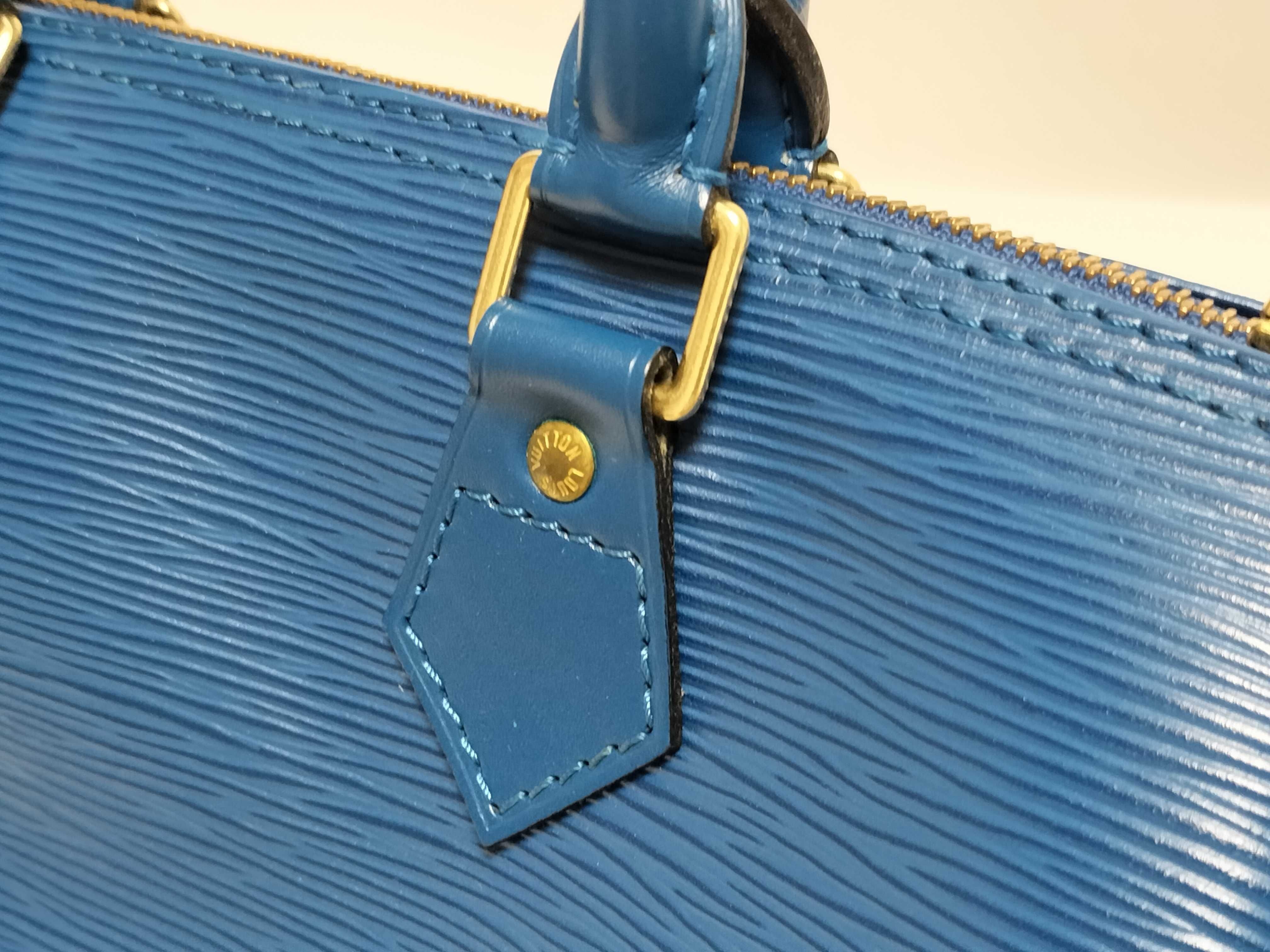Epi Speedy Blue Boston Bag — view 5