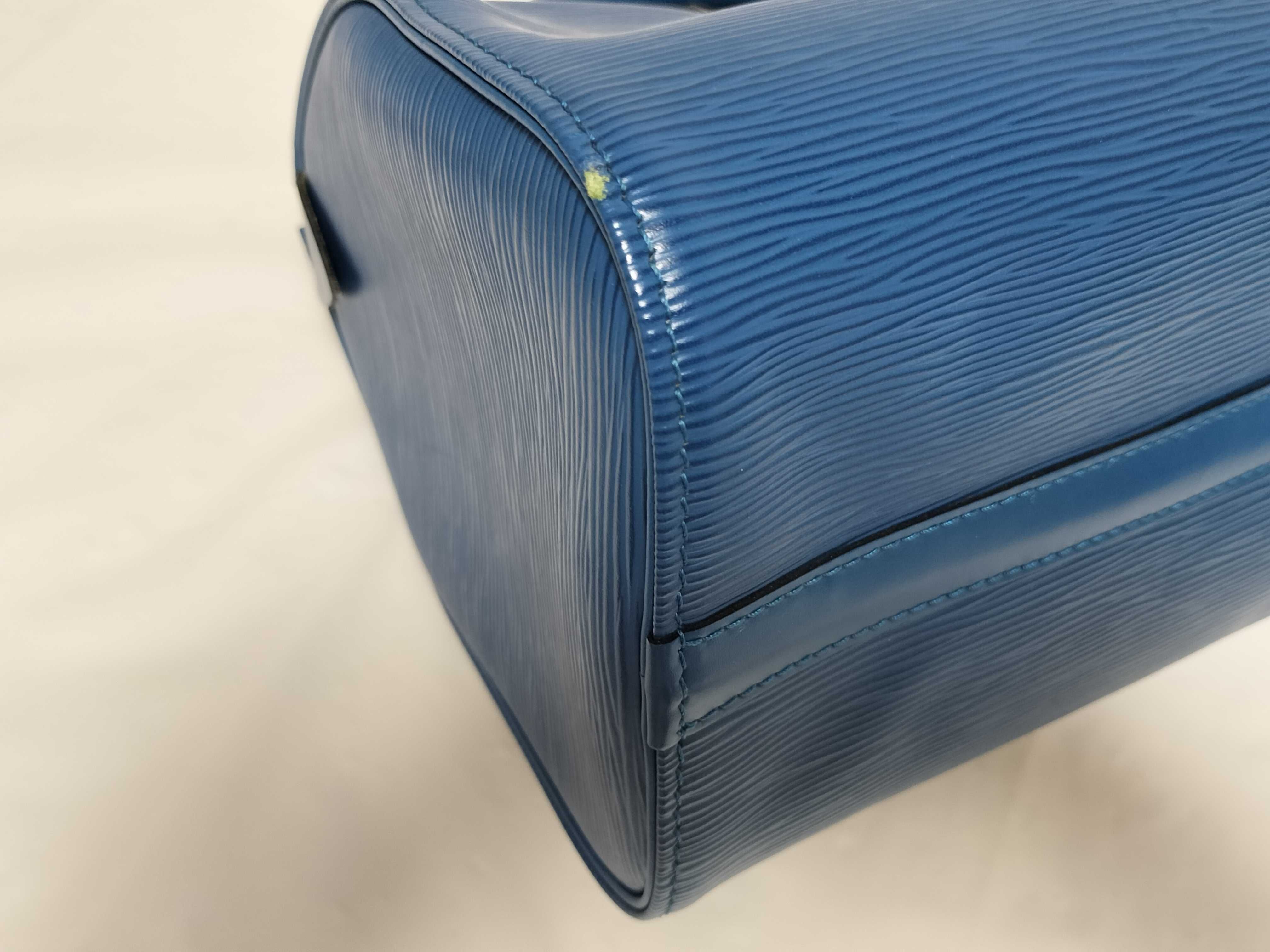 Epi Speedy Blue Boston Bag — view 6