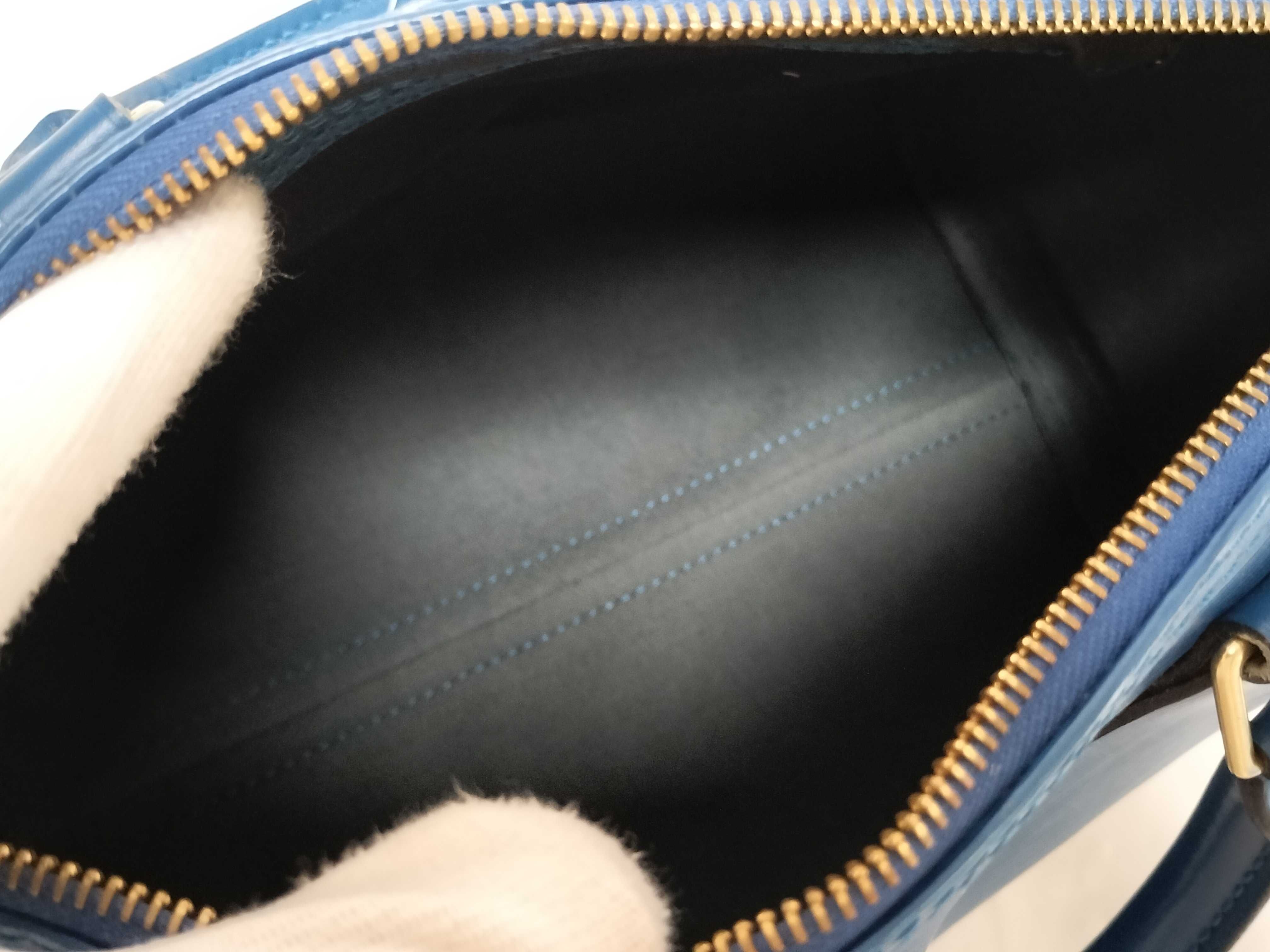 Epi Speedy Blue Boston Bag — view 9