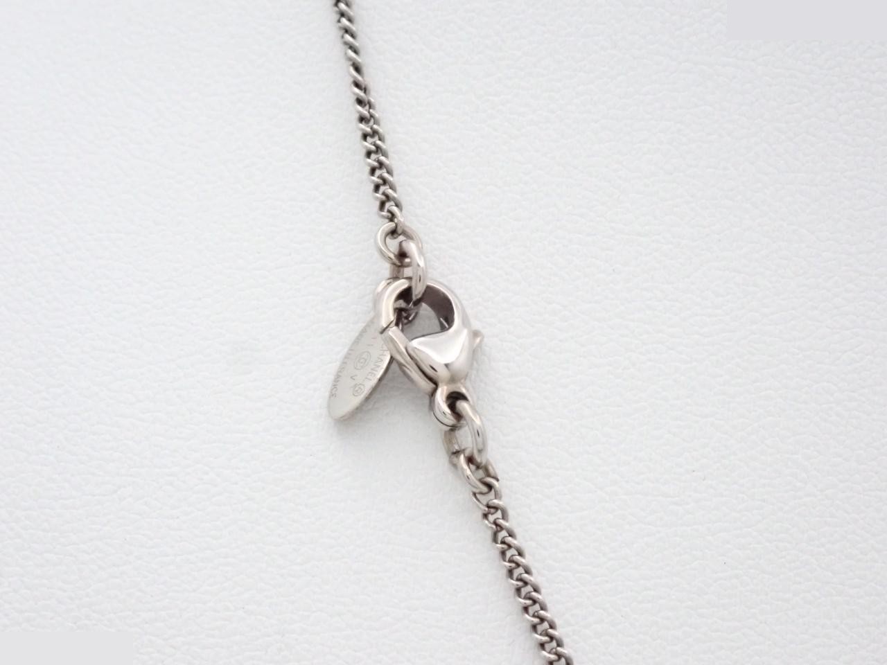 Coco Mark Stone Silver Necklace C11V (with box) — view 2