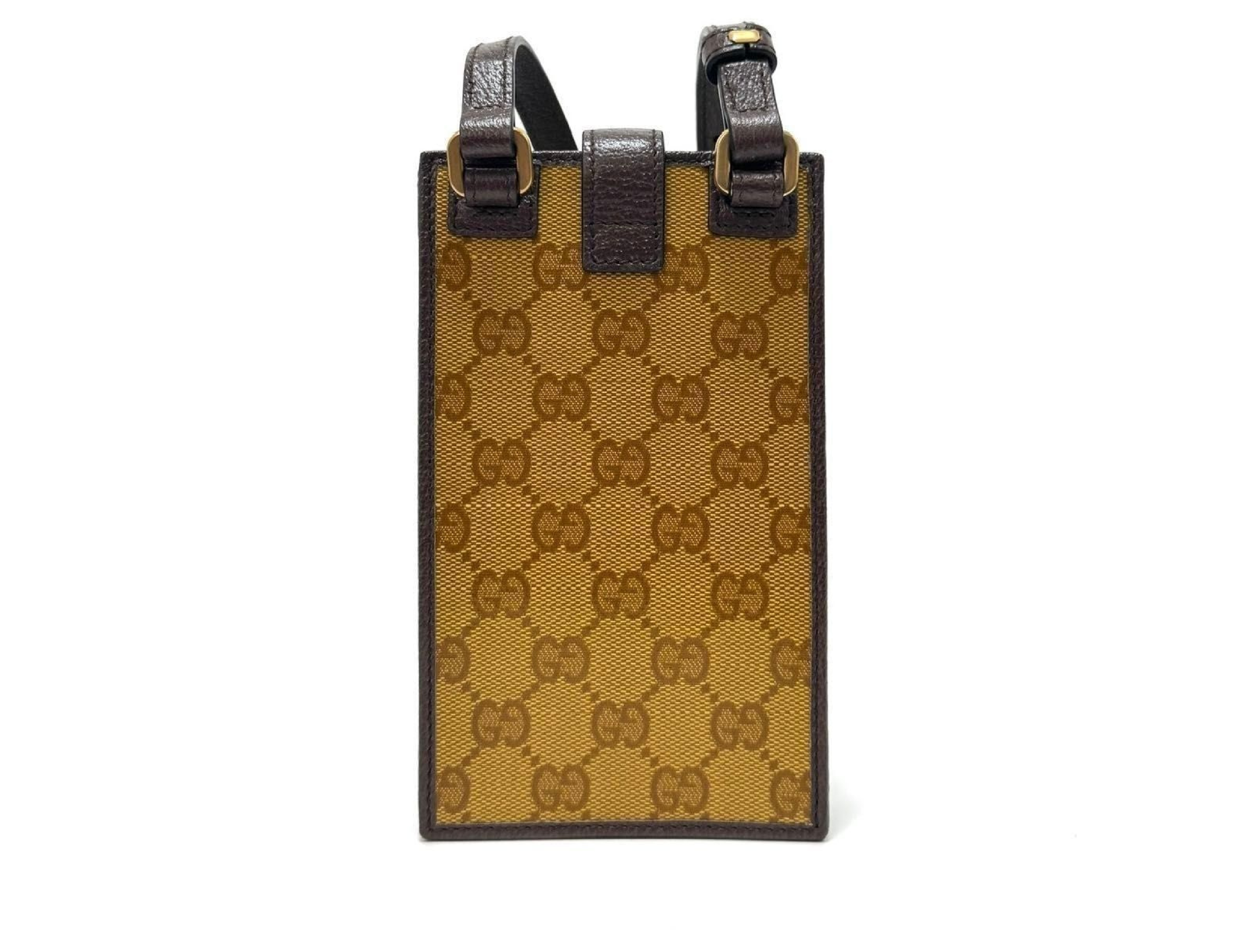 x Adidas Shoulder Bag, Smartphone Shoulder Bag, GG Crystal, Beige/Brown, Adidas Shoulder Bag — view 5