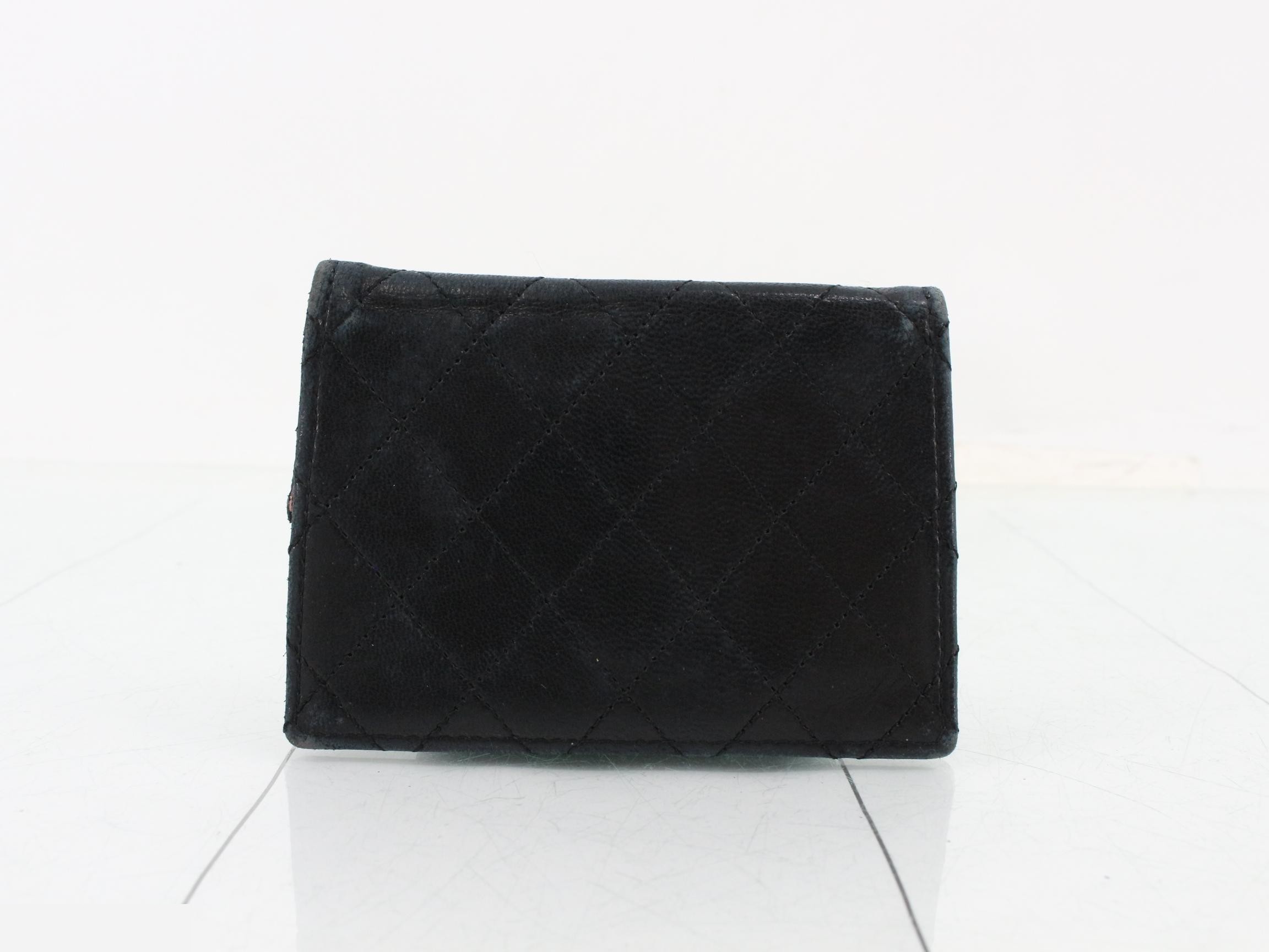 Matelassé Leather Card Case — view 2
