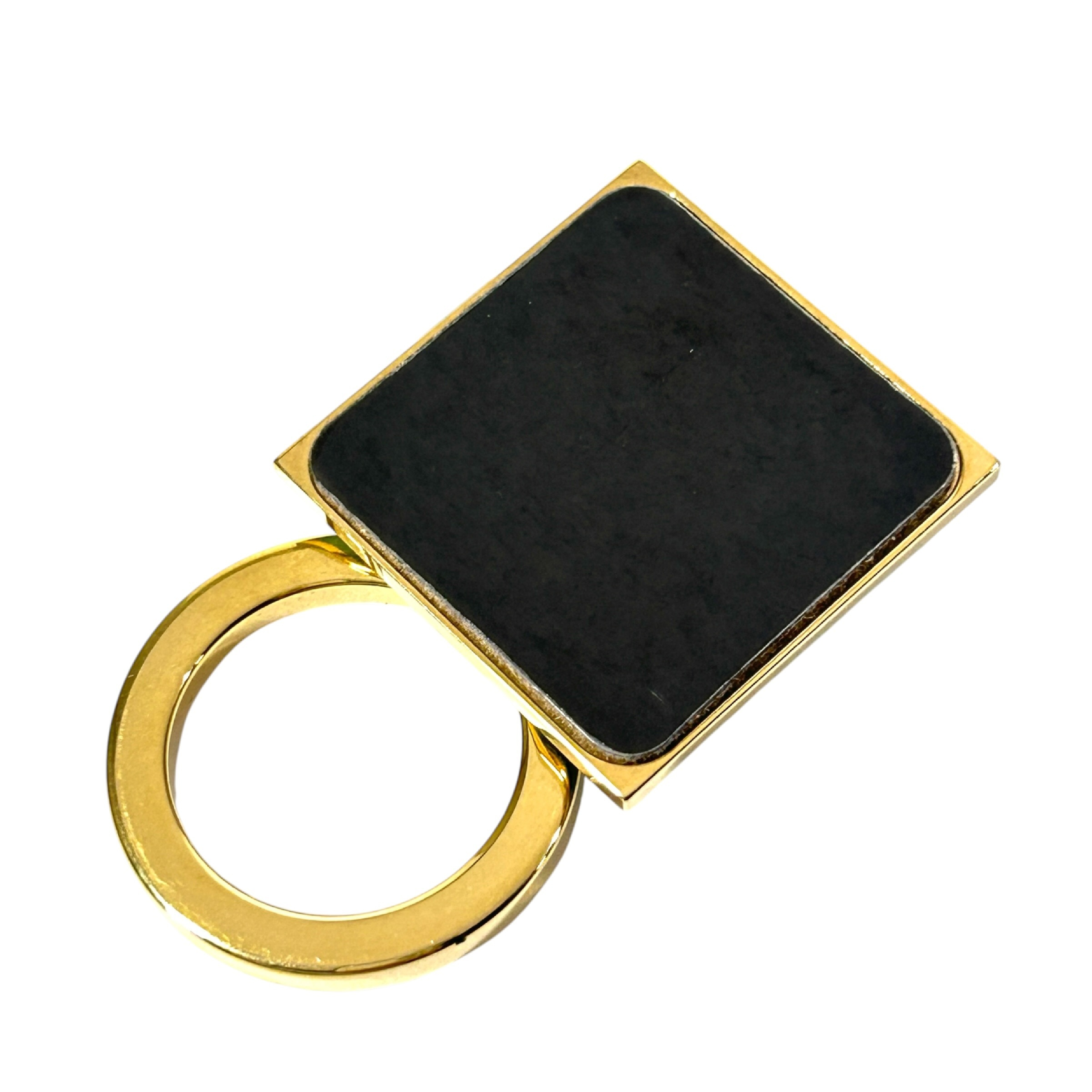 Unused Celine Mobile Ring with Logo Motif, Smartphone Ring with Protective Film, Made in Italy, Comes with Dust Bag and Box, Key Case/Keychain — view 4