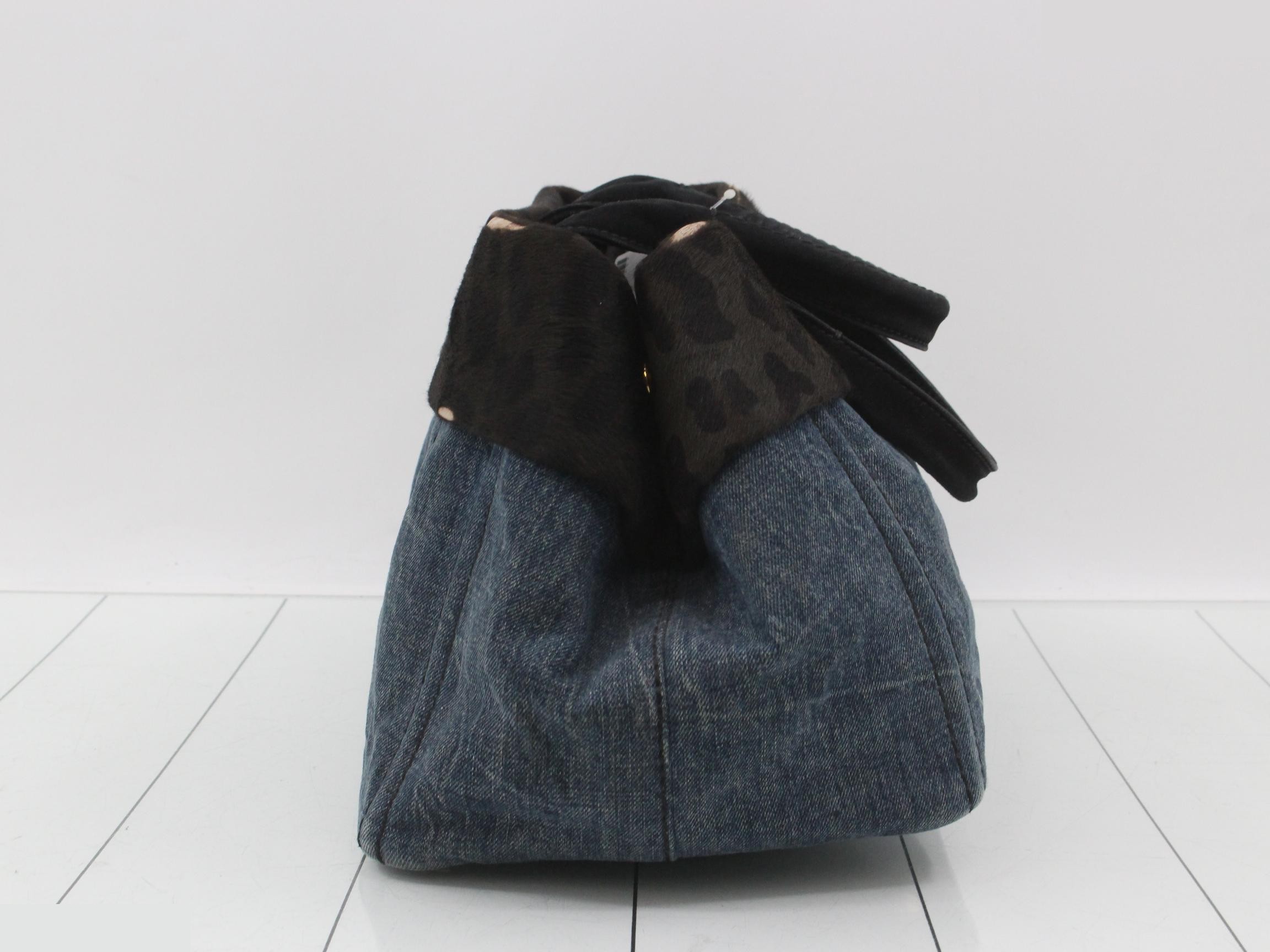 Denim calfskin canapés — view 3