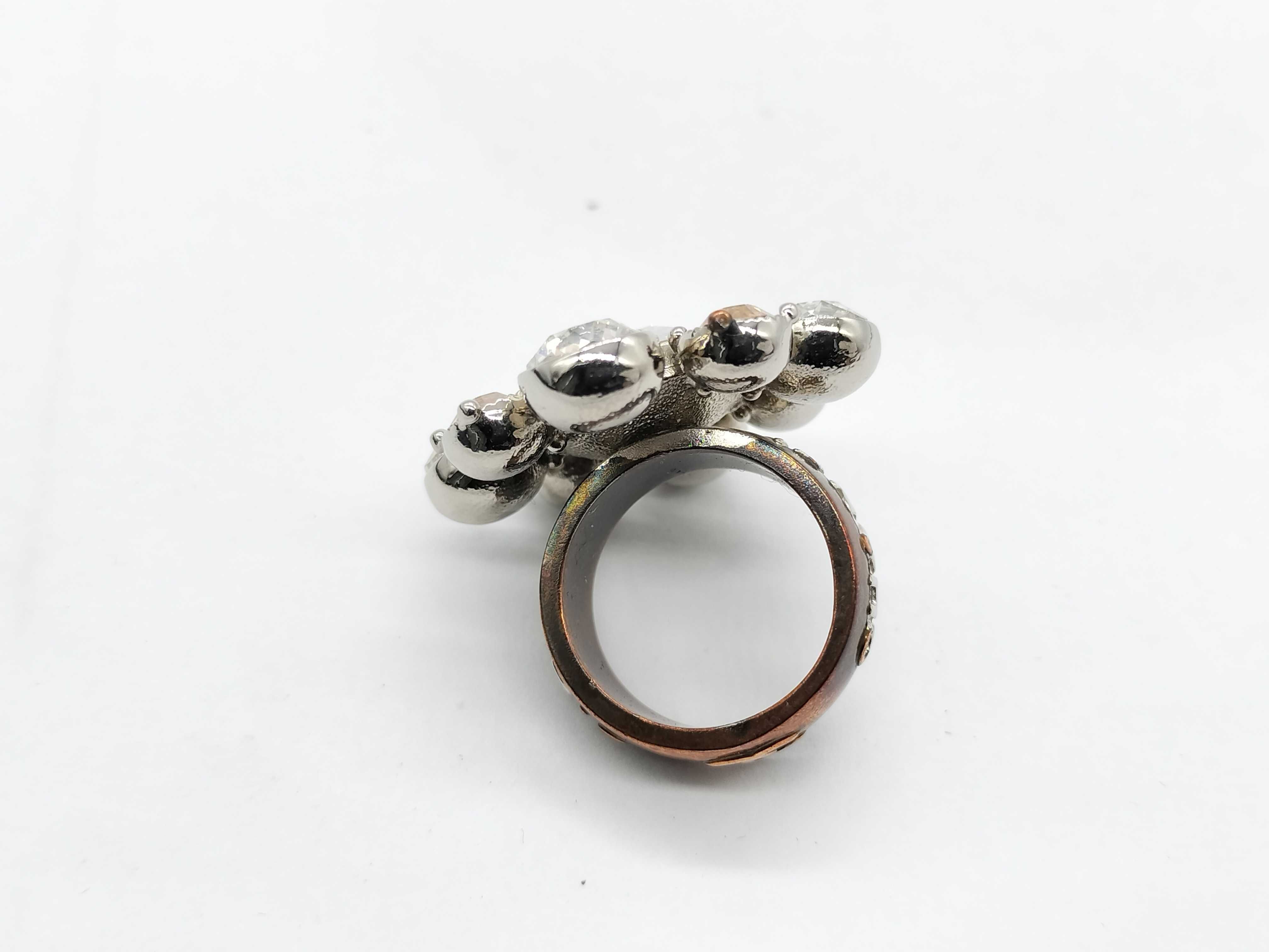 Coco Mark Logo Rhinestone Ring C13V Ring — view 3