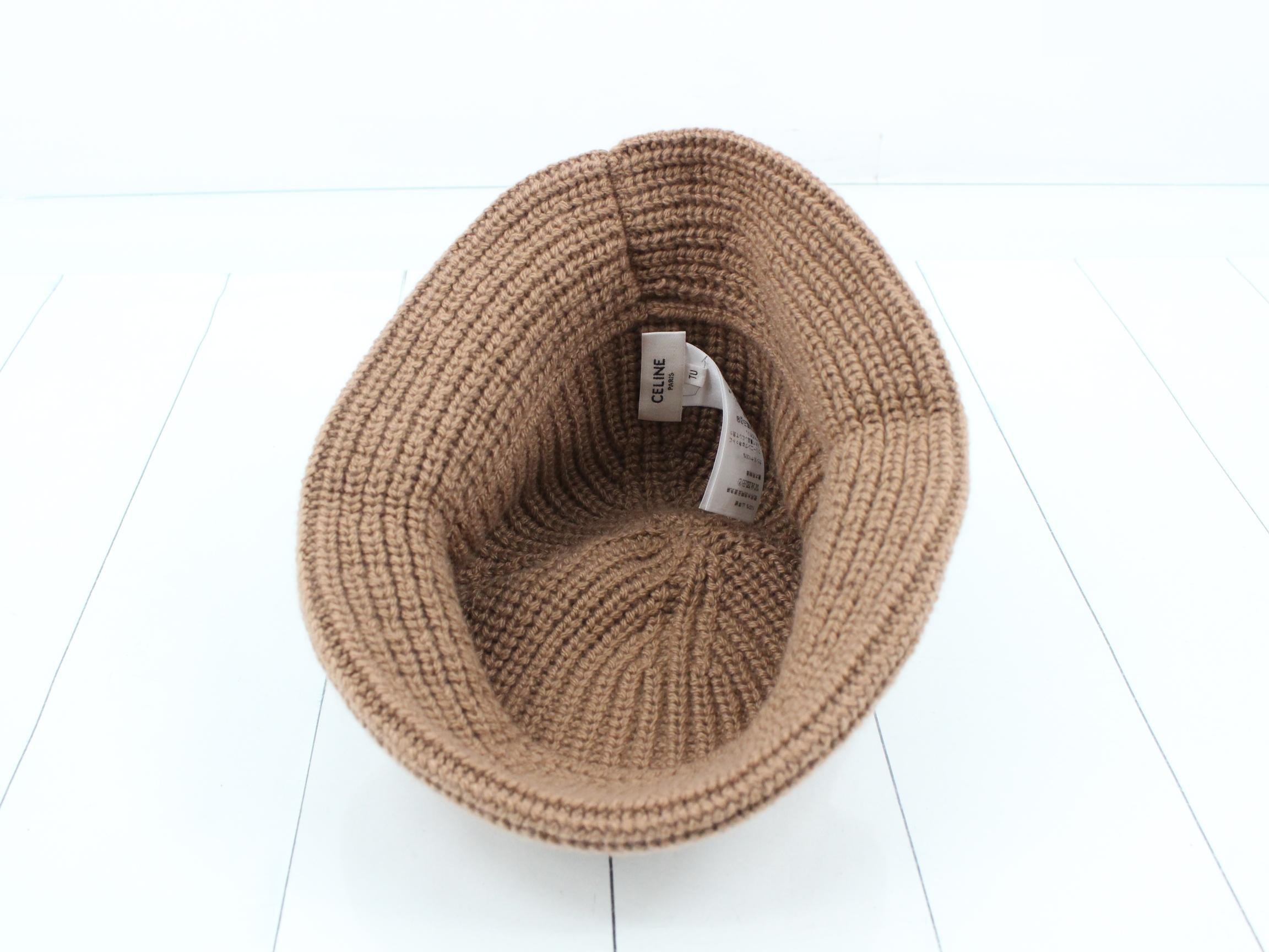 Knit hat with logo, 100% cashmere. — view 3