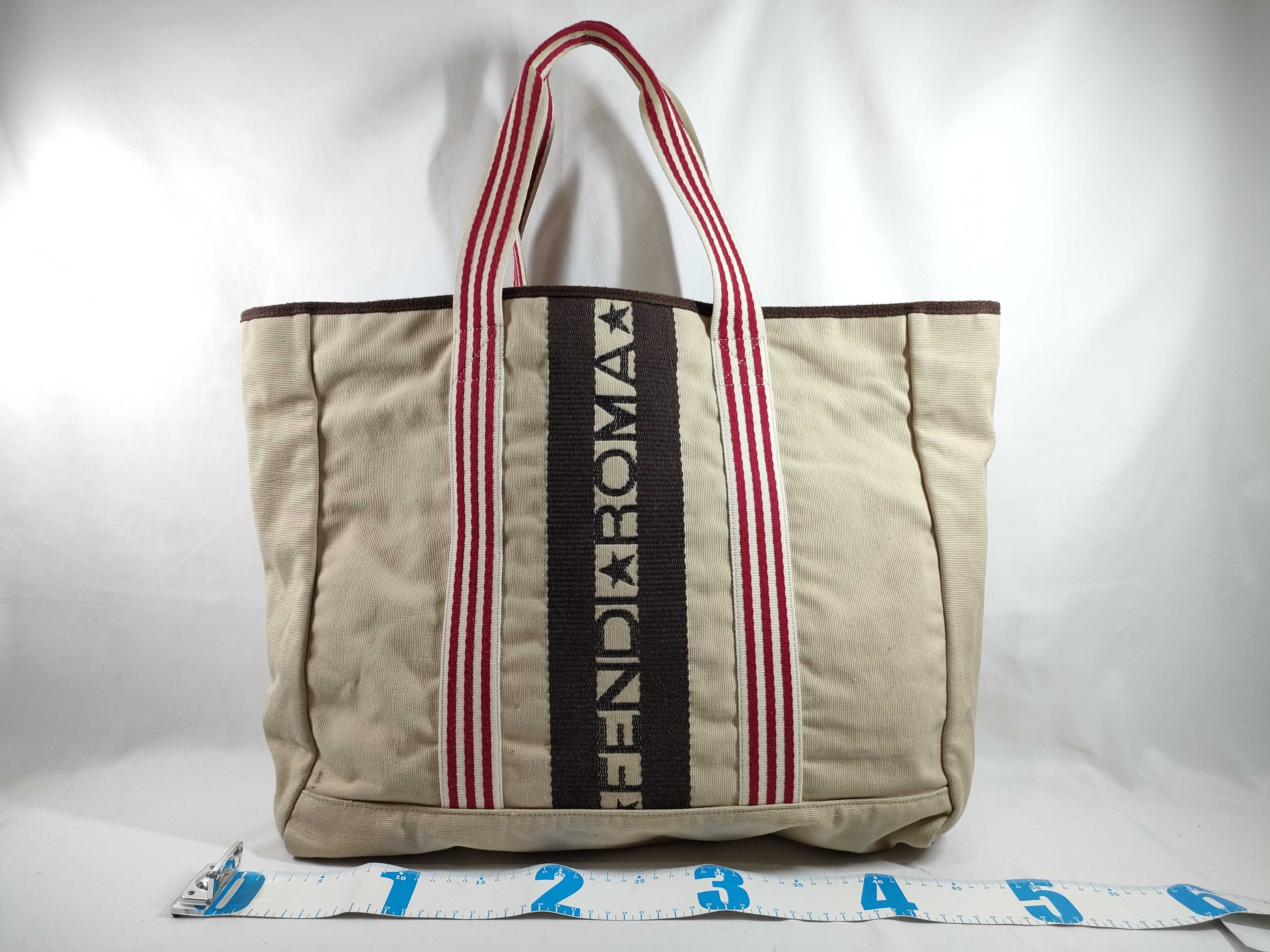 ROMA logo canvas tote bag — view 2