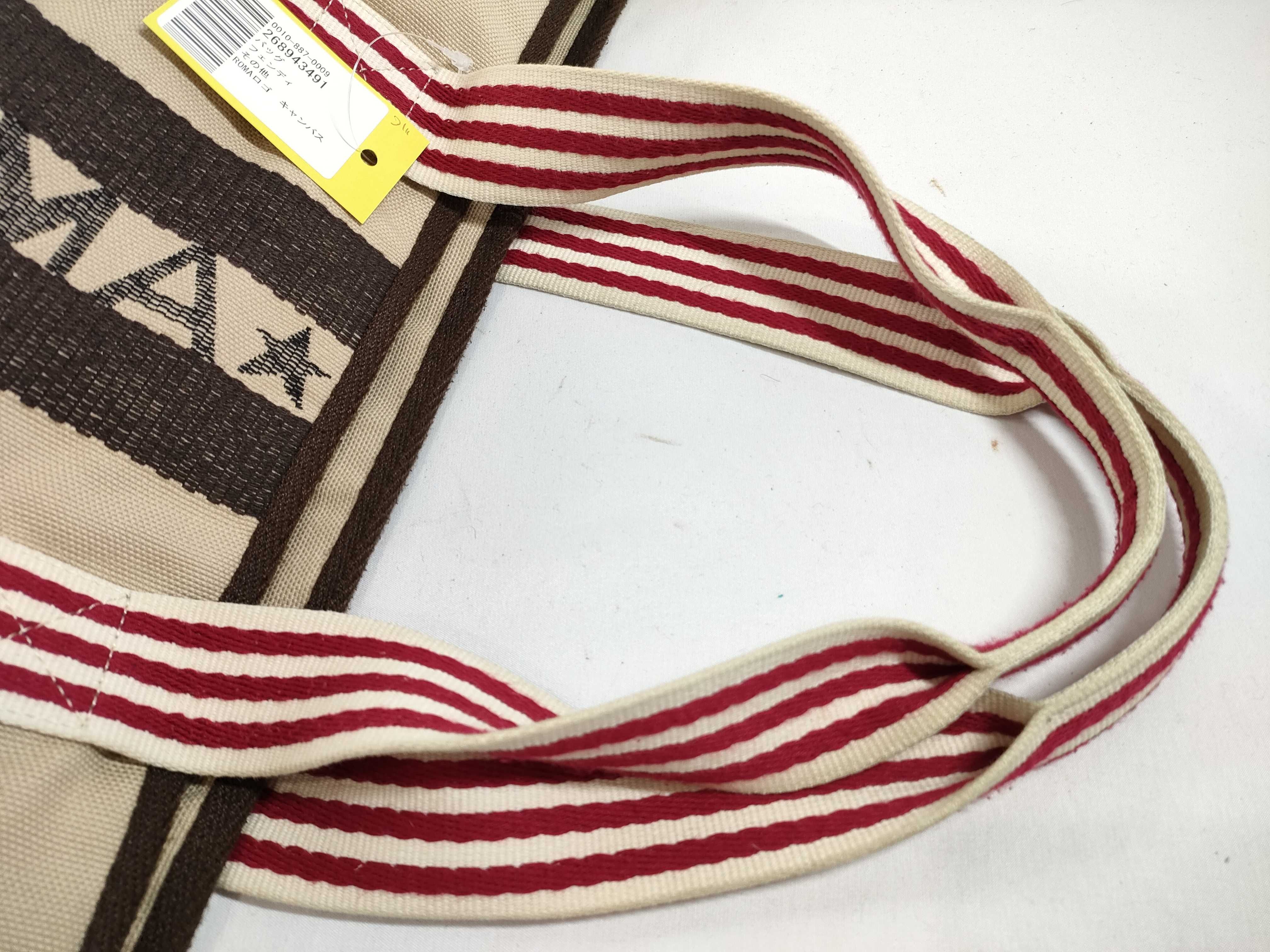 ROMA logo canvas tote bag — view 3