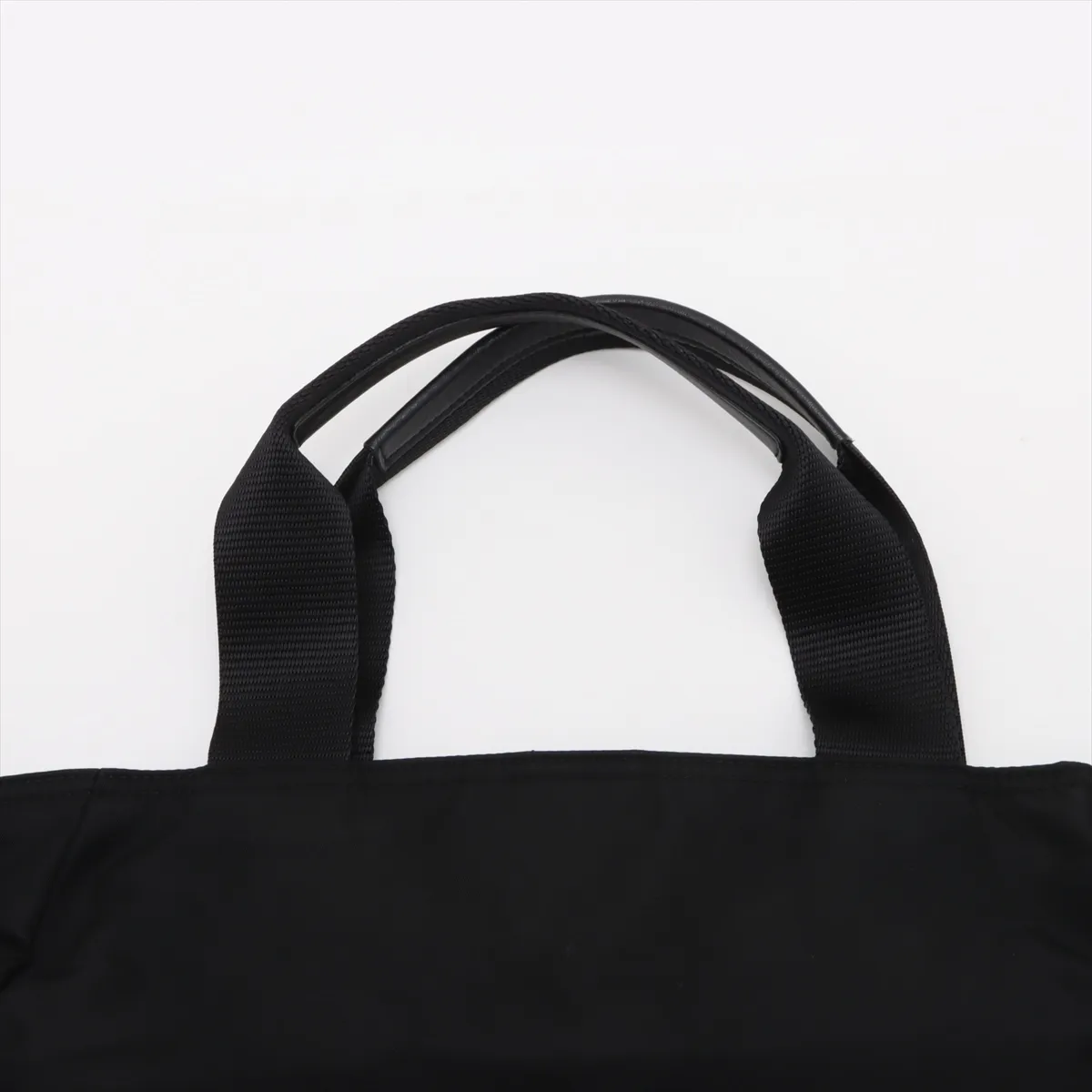 Tessuto Nylon x Leather 2WAY Handbag Black — view 6