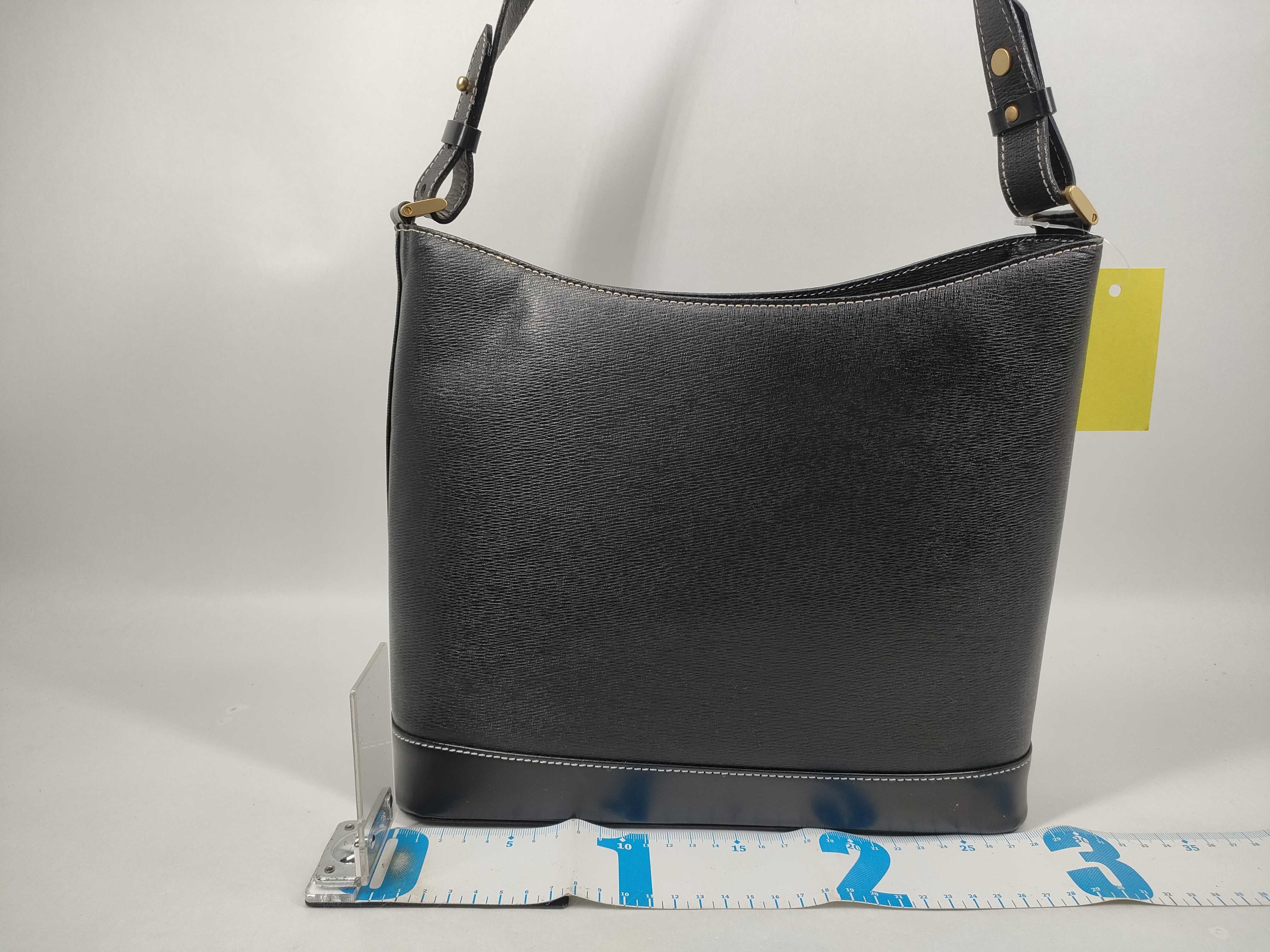 Leather Handbag Nova Check Black Shoulder Bag — view 2