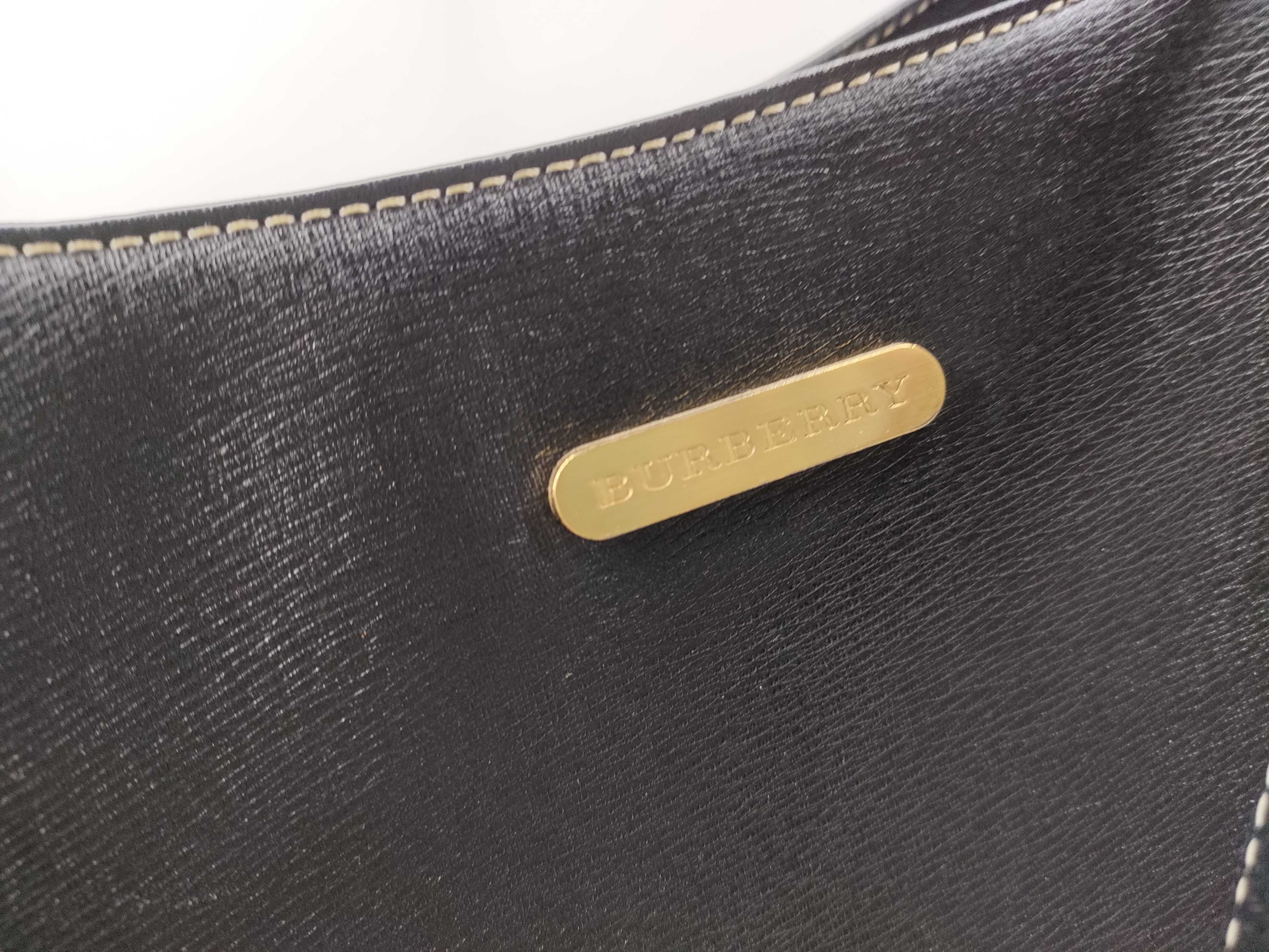 Leather Handbag Nova Check Black Shoulder Bag — view 14