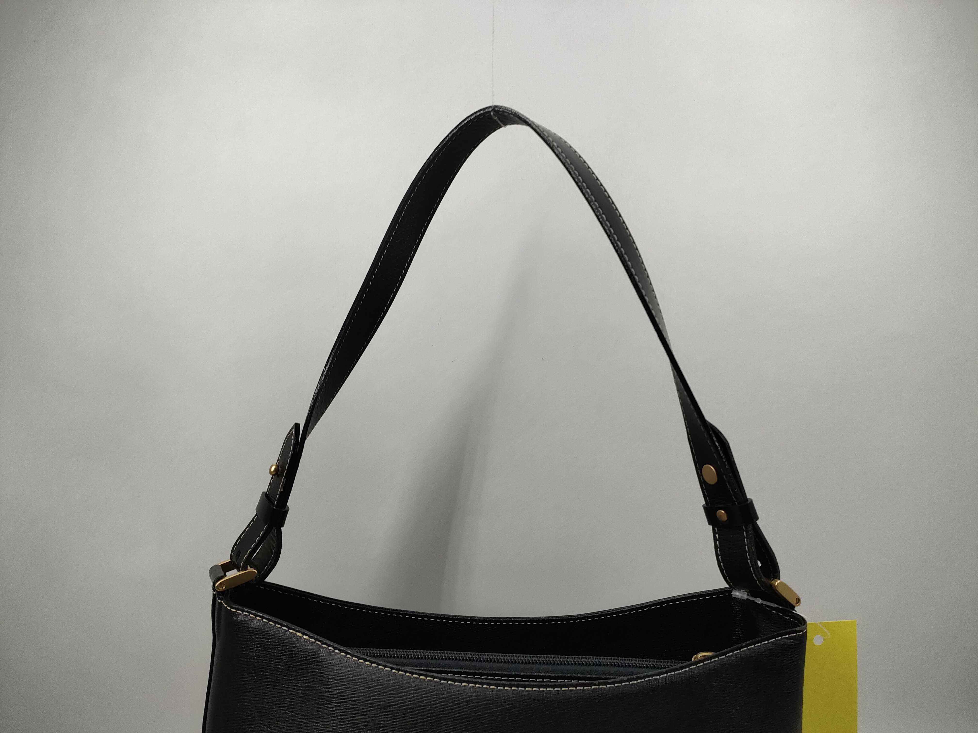 Leather Handbag Nova Check Black Shoulder Bag — view 4