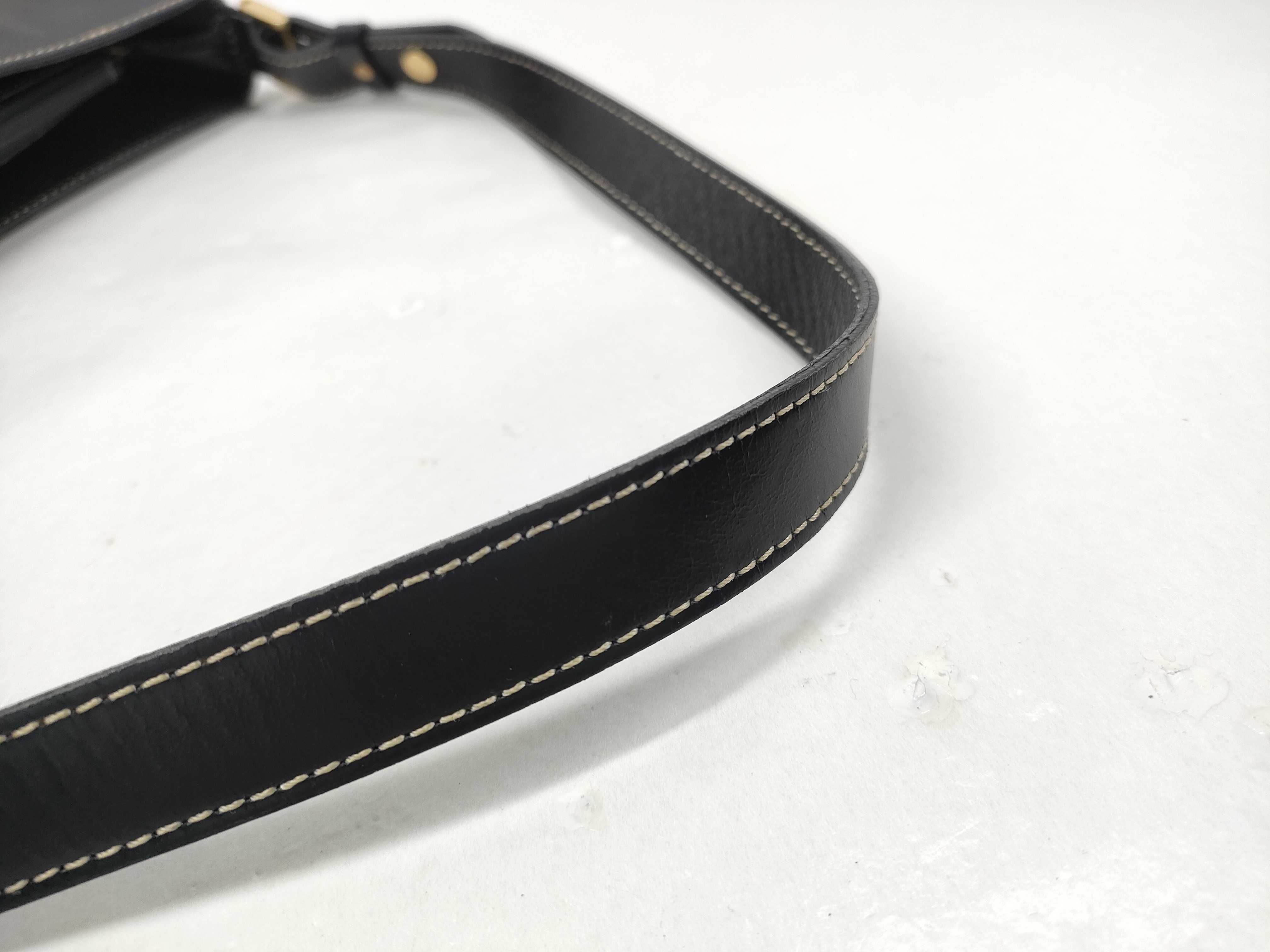 Leather Handbag Nova Check Black Shoulder Bag — view 7