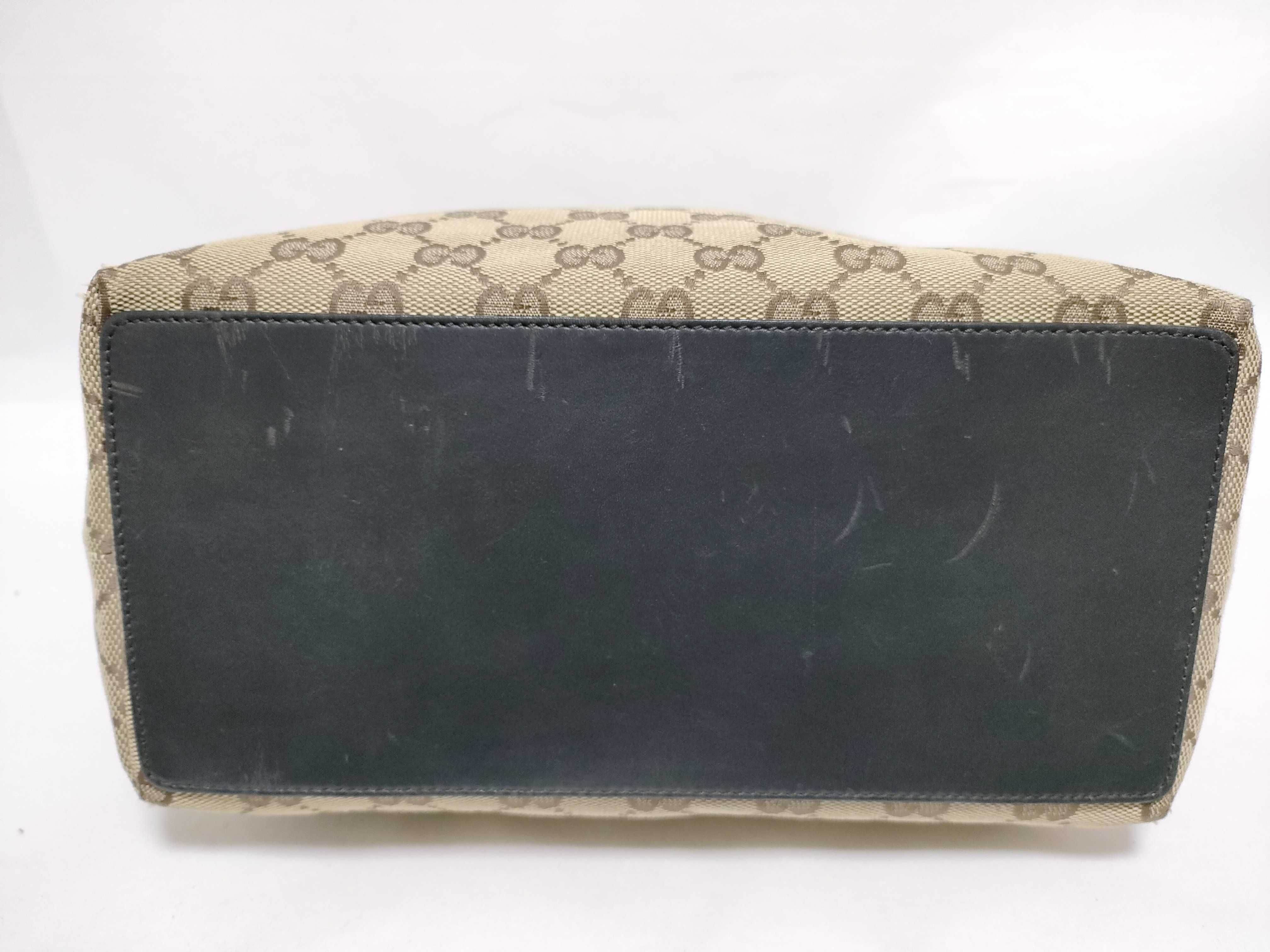 GG Canvas Bag, Gucci GG Canvas Tote Bag, Brown Tote Bag — view 7