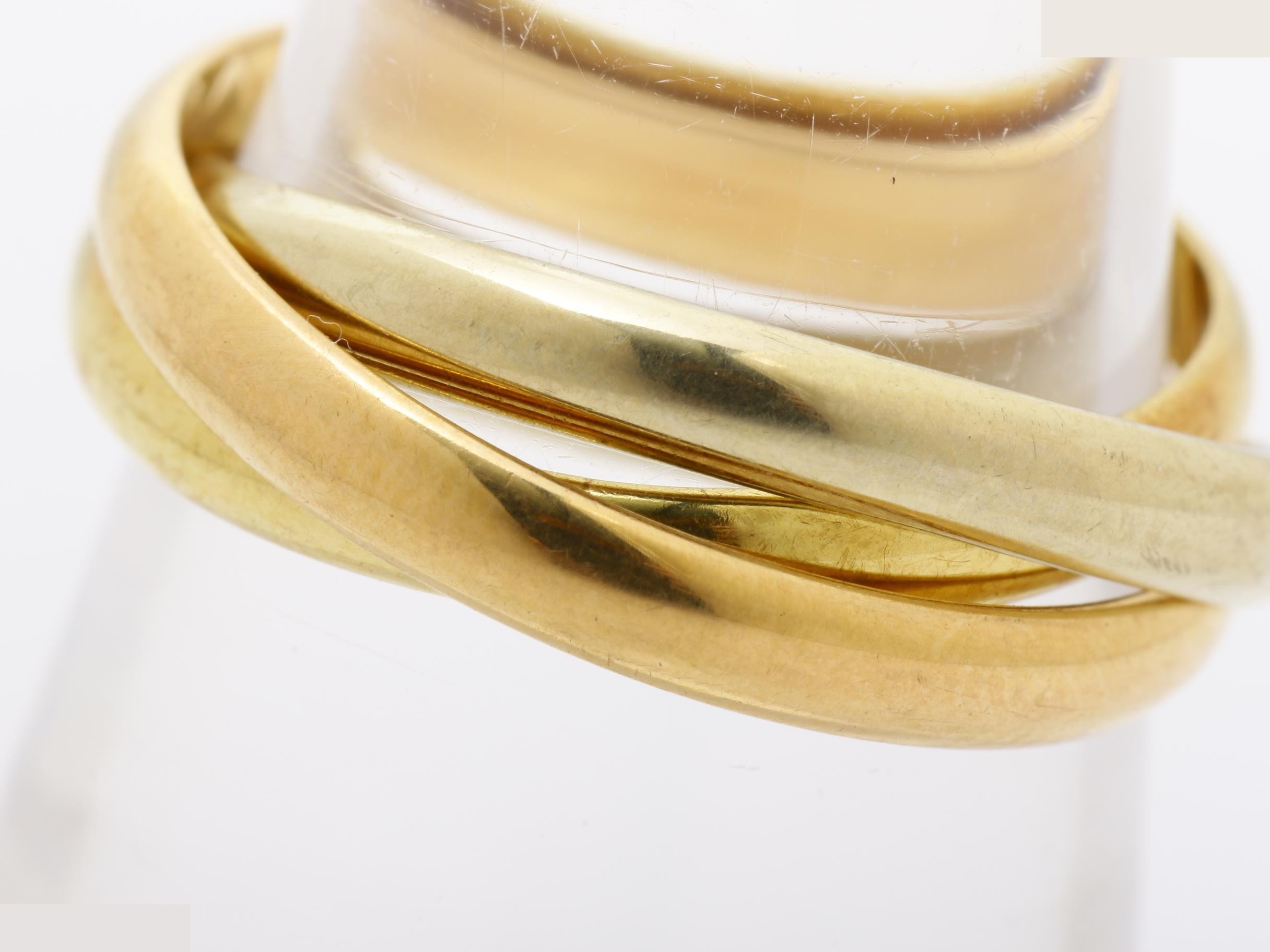 Trinity (precious metal) ring, 750, 4.9g, #51 — view 3