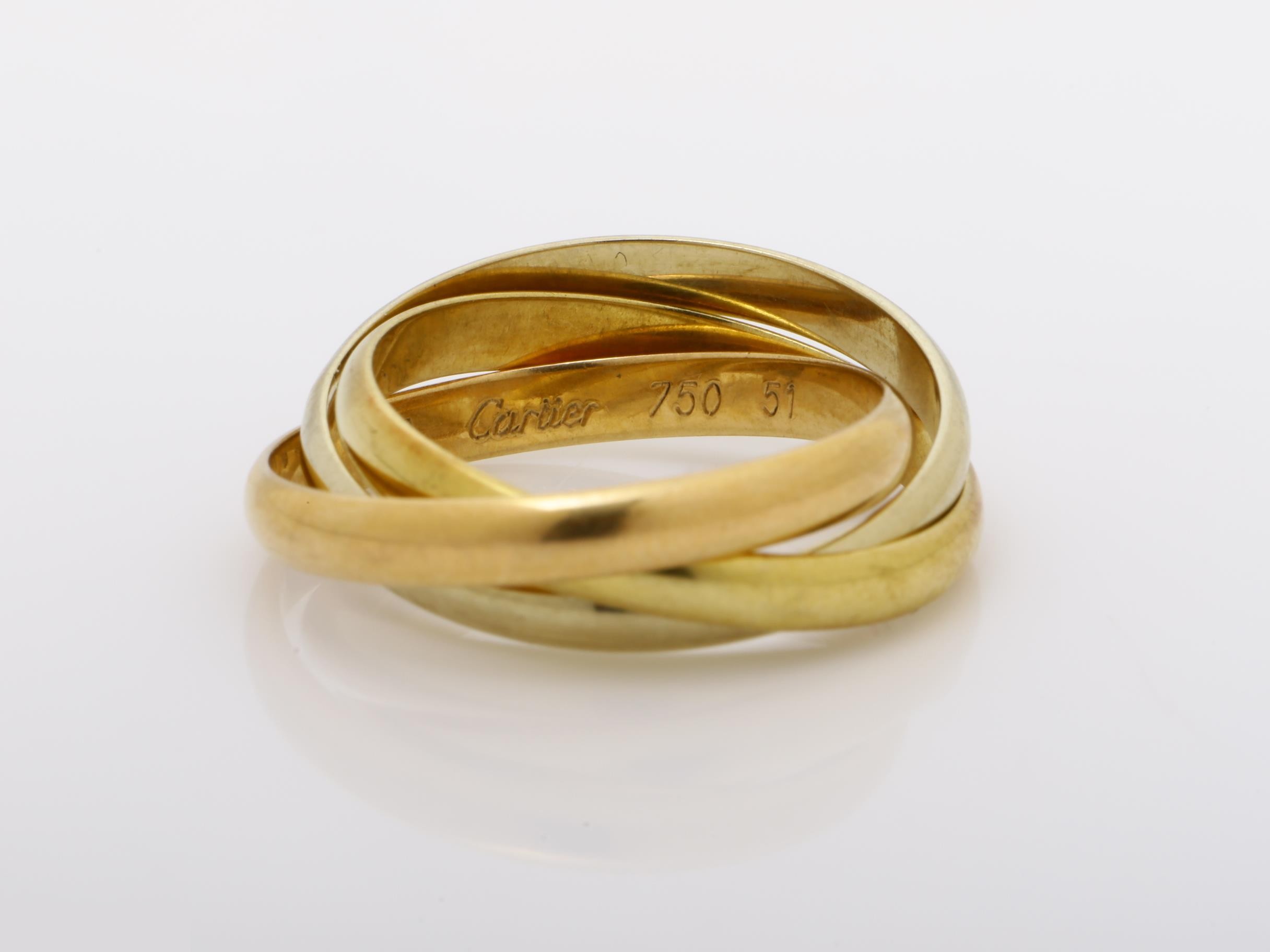 Trinity (precious metal) ring, 750, 4.9g, #51 — view 4