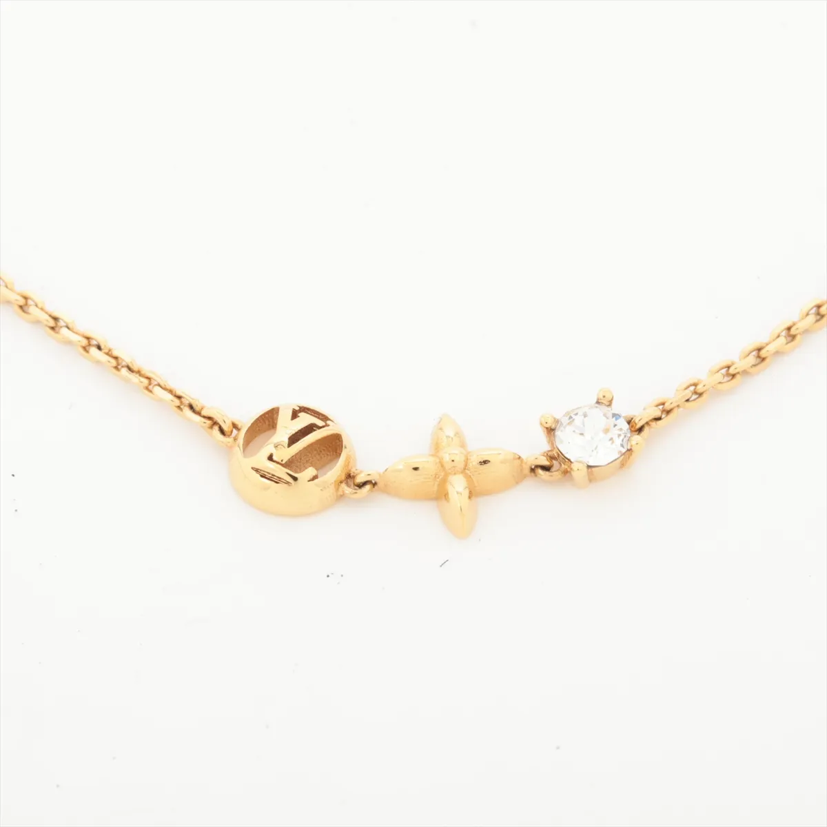 M00374 Brass Reptile LE0225 Bracelet GP x Rhinestone Gold — view 2