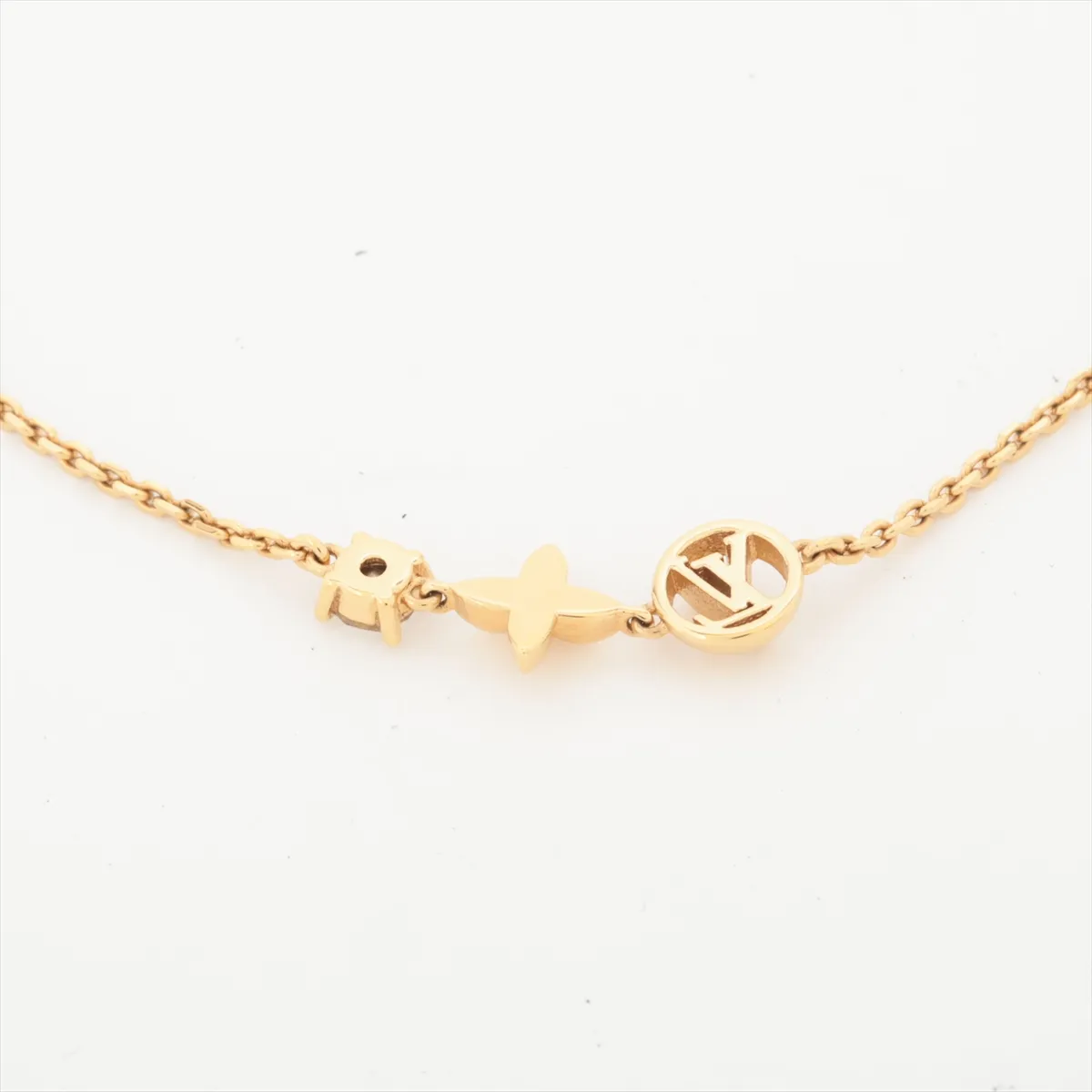 M00374 Brass Reptile LE0225 Bracelet GP x Rhinestone Gold — view 3