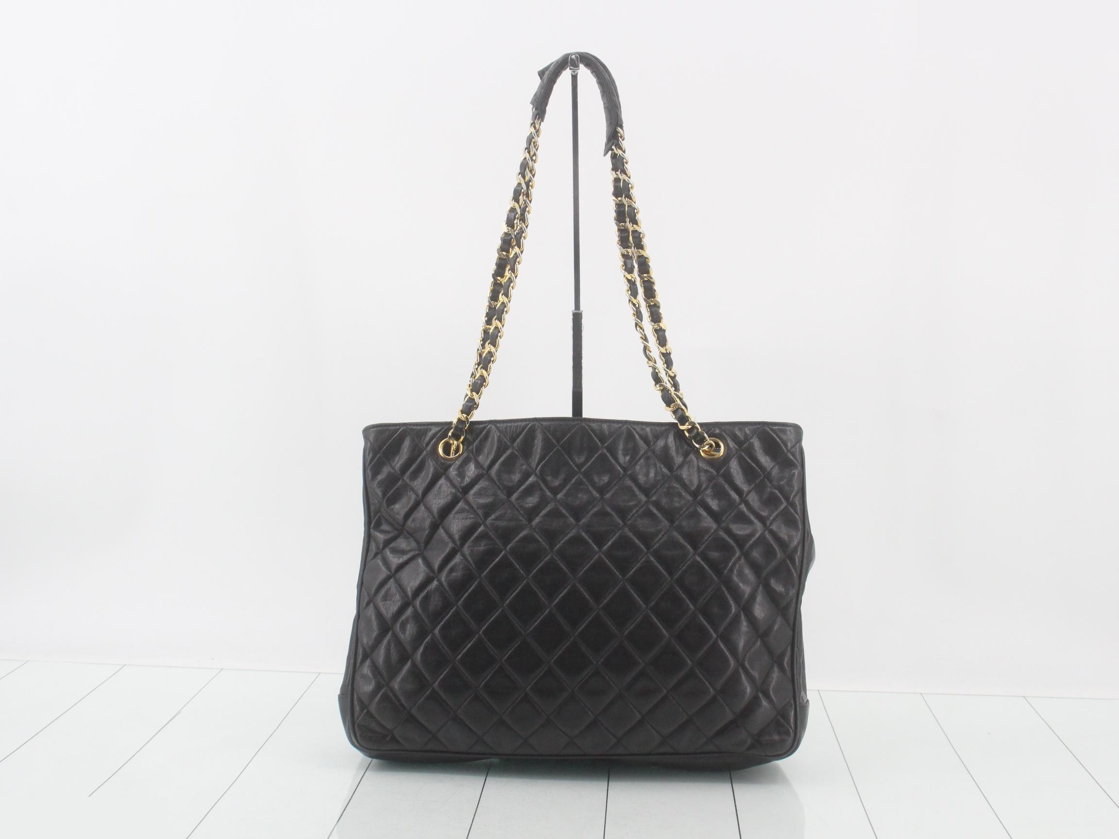 Lambskin Chain Tote Bag Matelassé — view 2