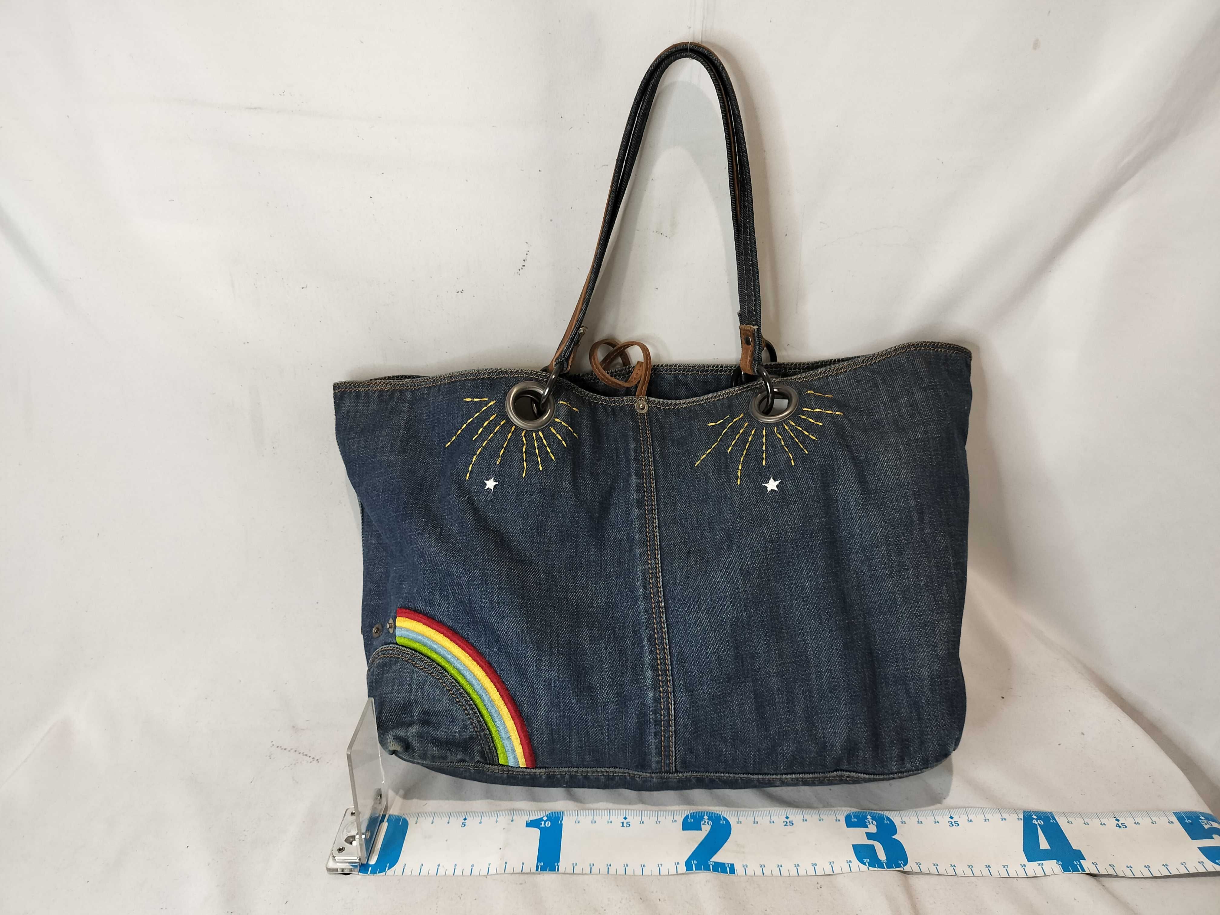 denim handbag — view 3