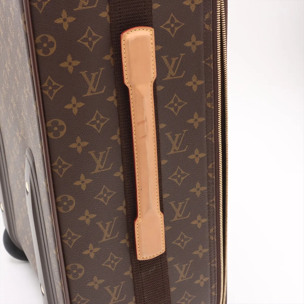 [Individually wrapped] Louis Vuitton Monogram Peguse 60 M23250 SP0042 Brown Initial Garment Cover with Hanger — view 12
