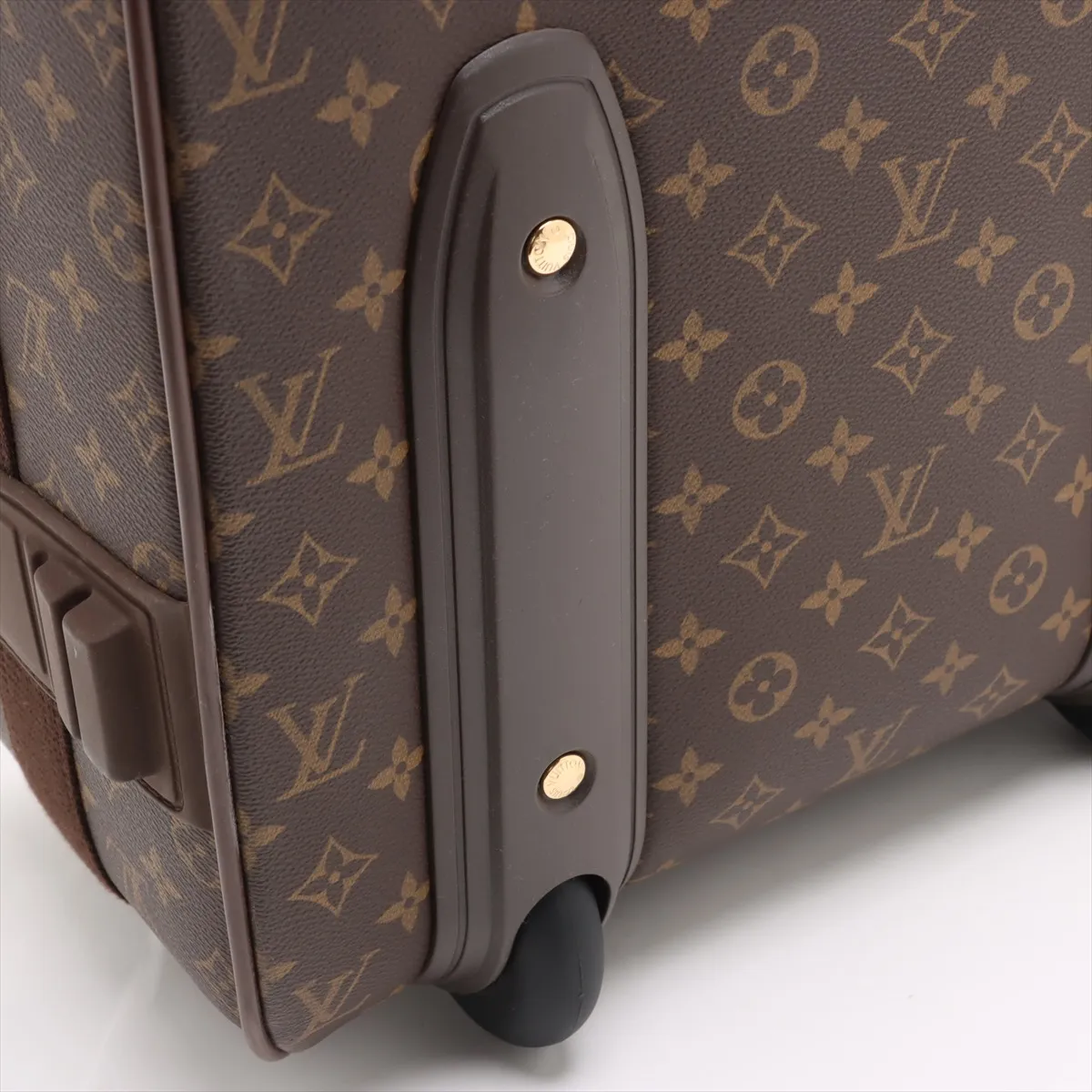 [Individually wrapped] Louis Vuitton Monogram Peguse 60 M23250 SP0042 Brown Initial Garment Cover with Hanger — view 15
