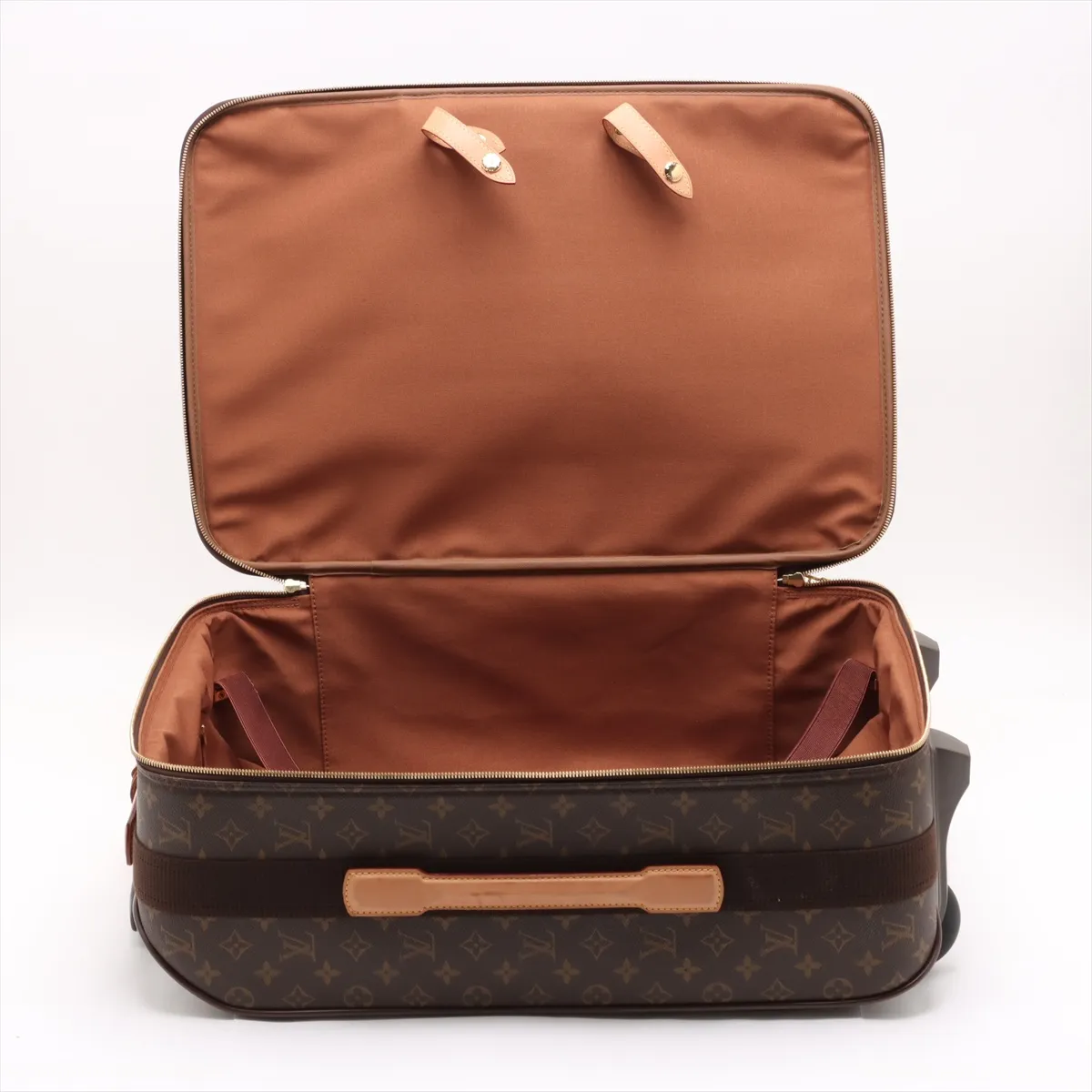 [Individually wrapped] Louis Vuitton Monogram Peguse 60 M23250 SP0042 Brown Initial Garment Cover with Hanger — view 5