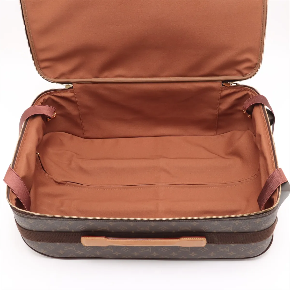 [Individually wrapped] Louis Vuitton Monogram Peguse 60 M23250 SP0042 Brown Initial Garment Cover with Hanger — view 6