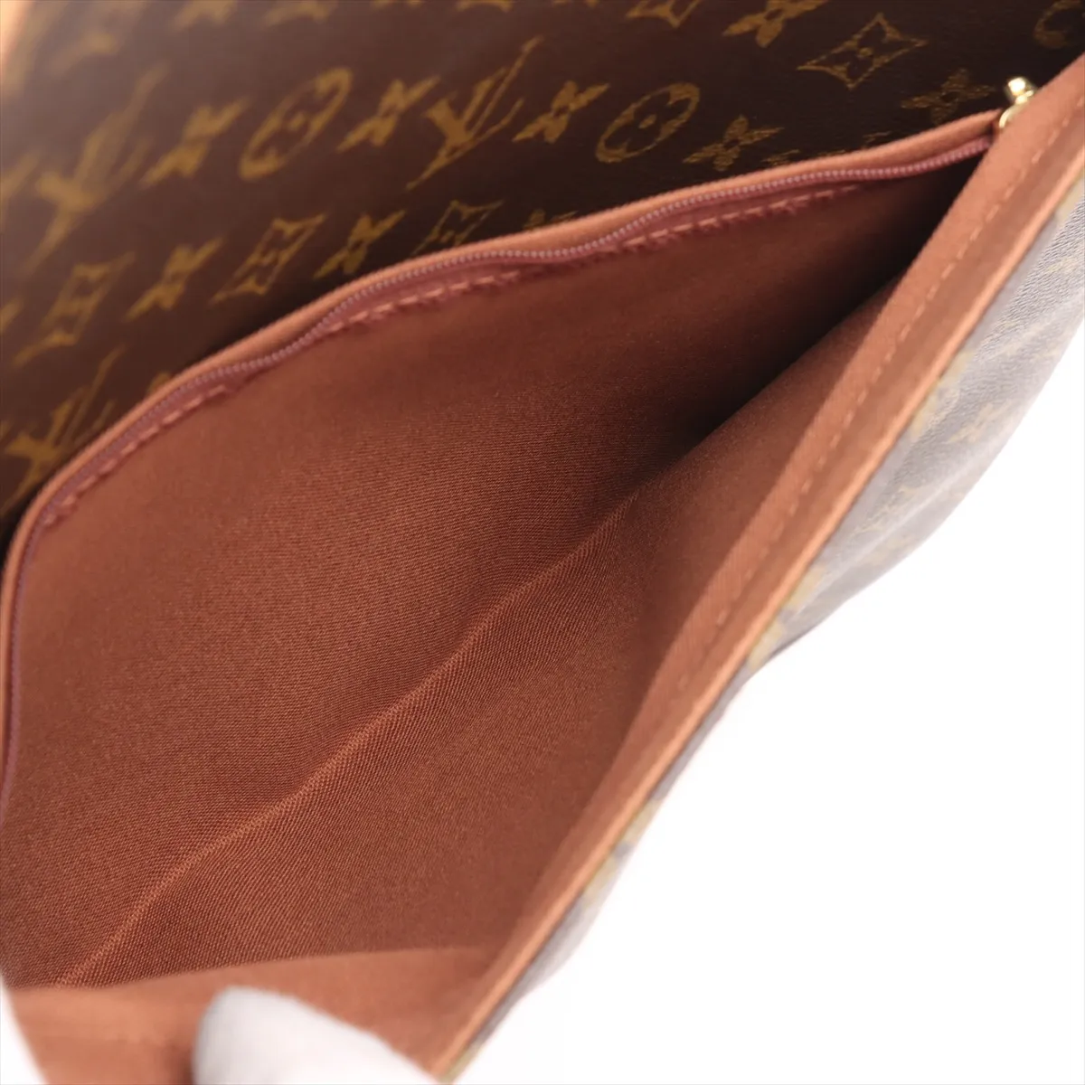 [Individually wrapped] Louis Vuitton Monogram Peguse 60 M23250 SP0042 Brown Initial Garment Cover with Hanger — view 9