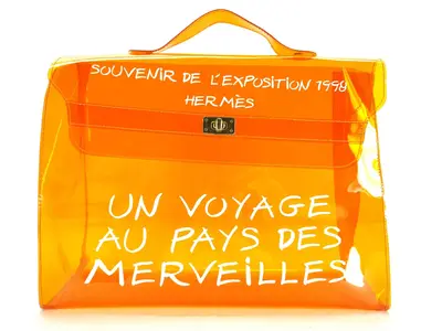 Vinyl Kelly Orange Handbag