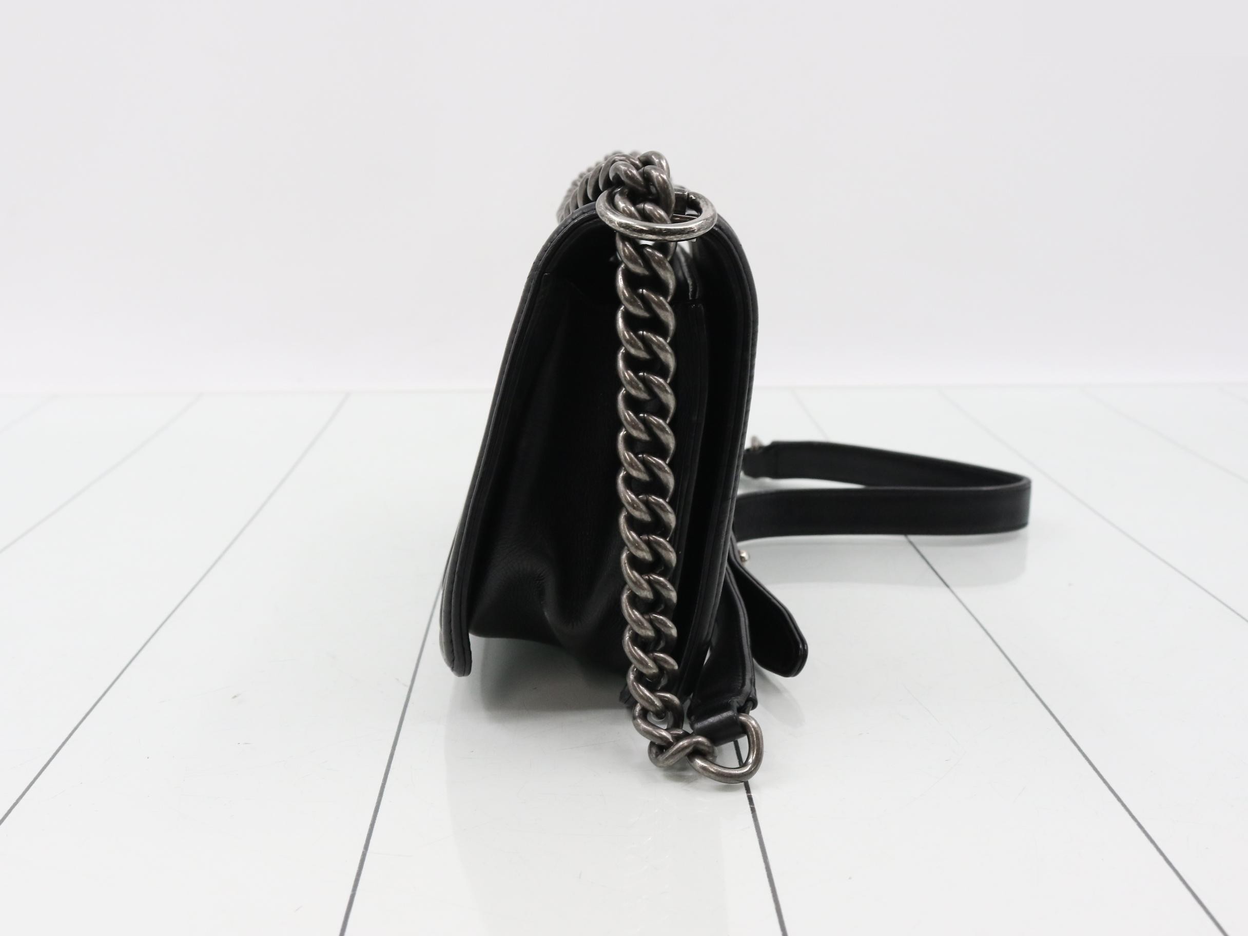BOY CHANEL Calfskin Shoulder Bag — view 4