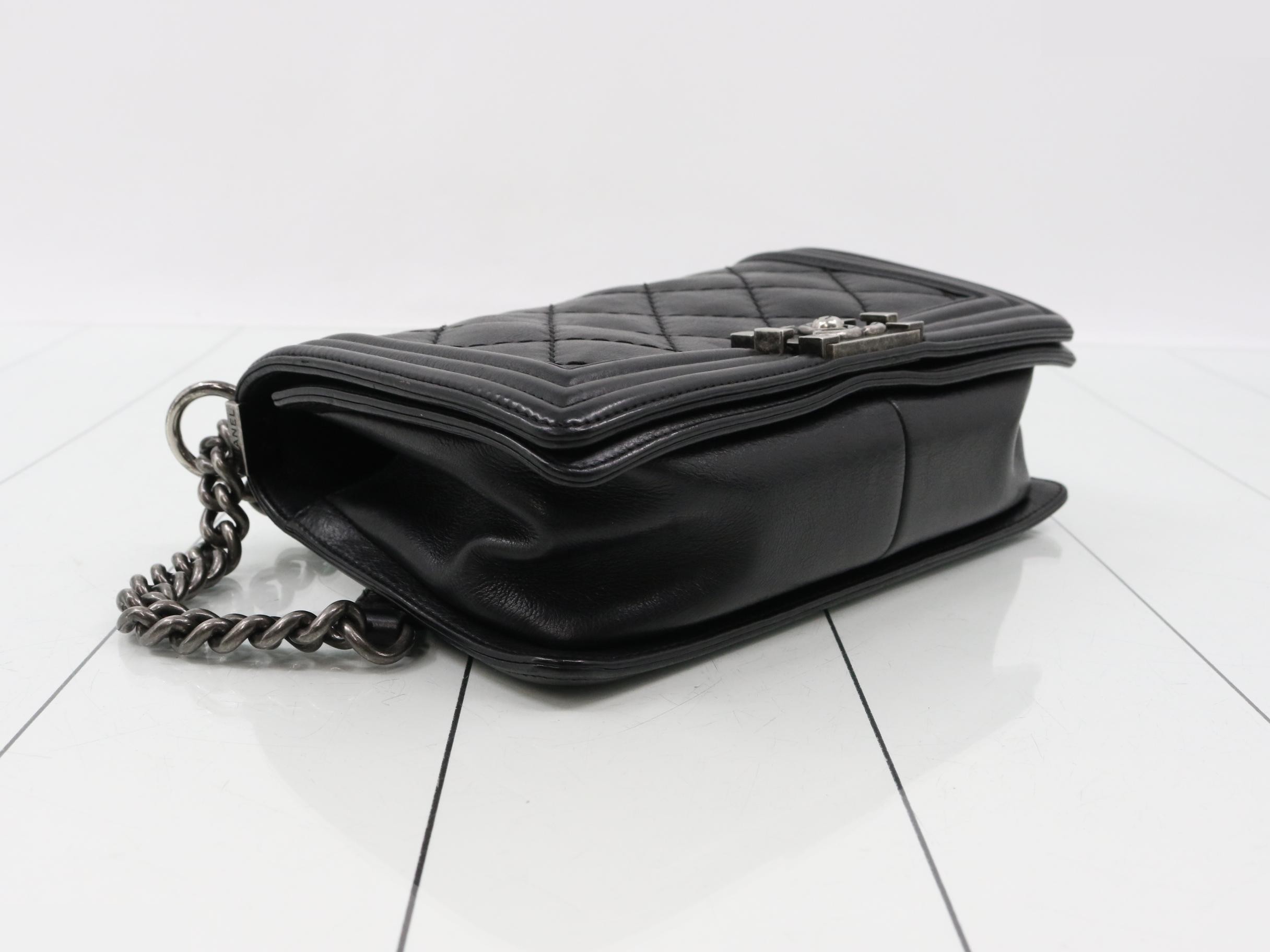BOY CHANEL Calfskin Shoulder Bag — view 5