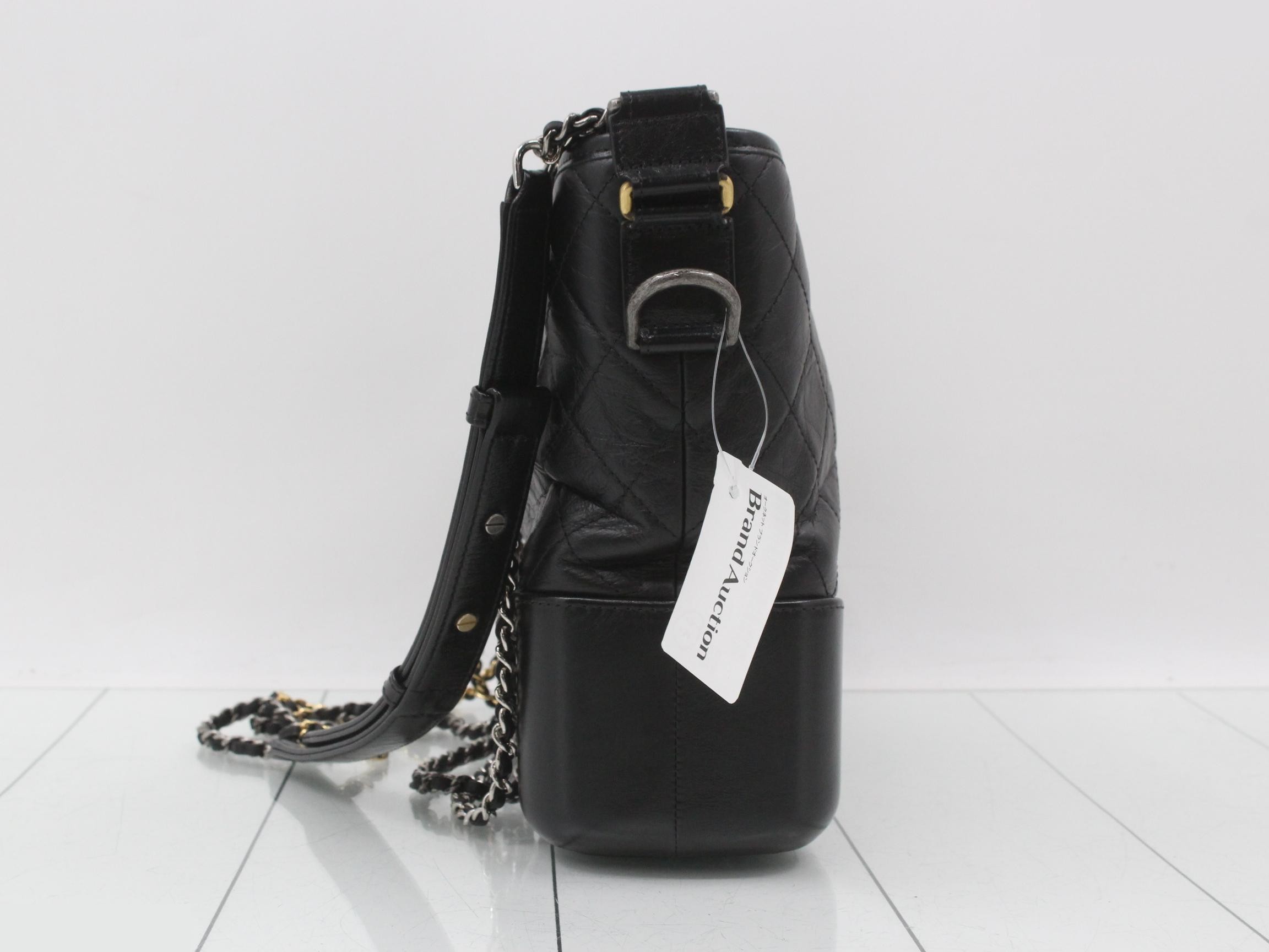 Gabrielle de Chanel Leather Chain Shoulder Bag — view 3