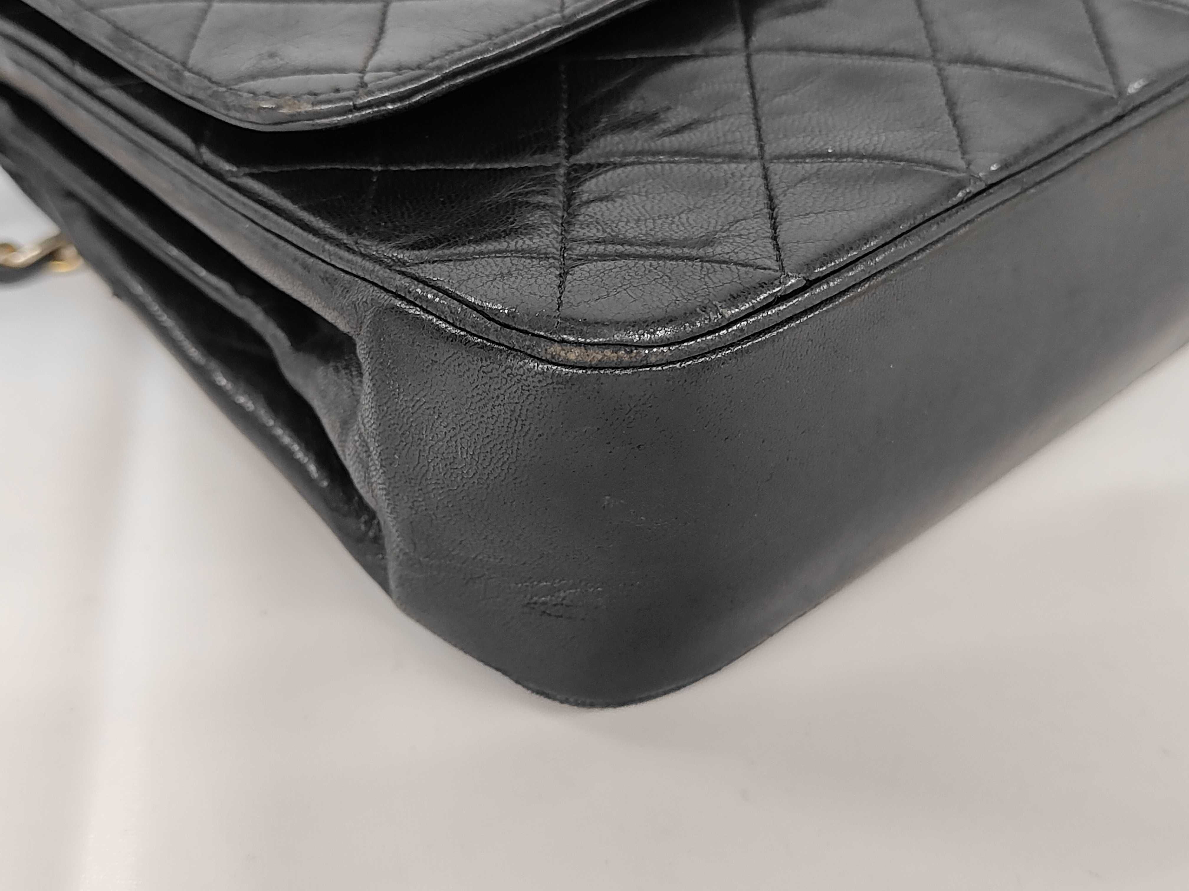 Matelassé Chain Shoulder Bag, Lambskin, Turnlock, Black, Shoulder Bag — view 5