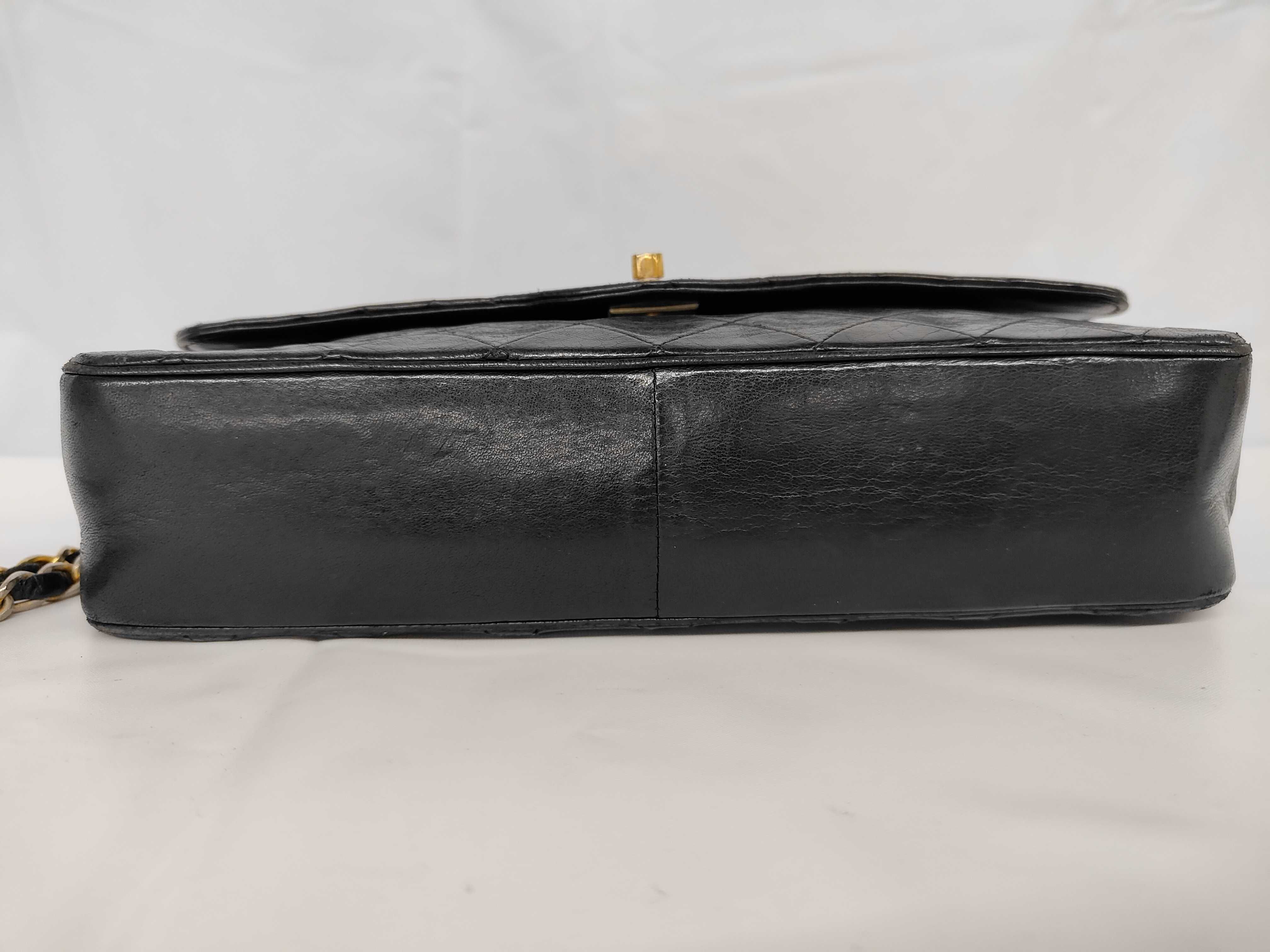 Matelassé Chain Shoulder Bag, Lambskin, Turnlock, Black, Shoulder Bag — view 6