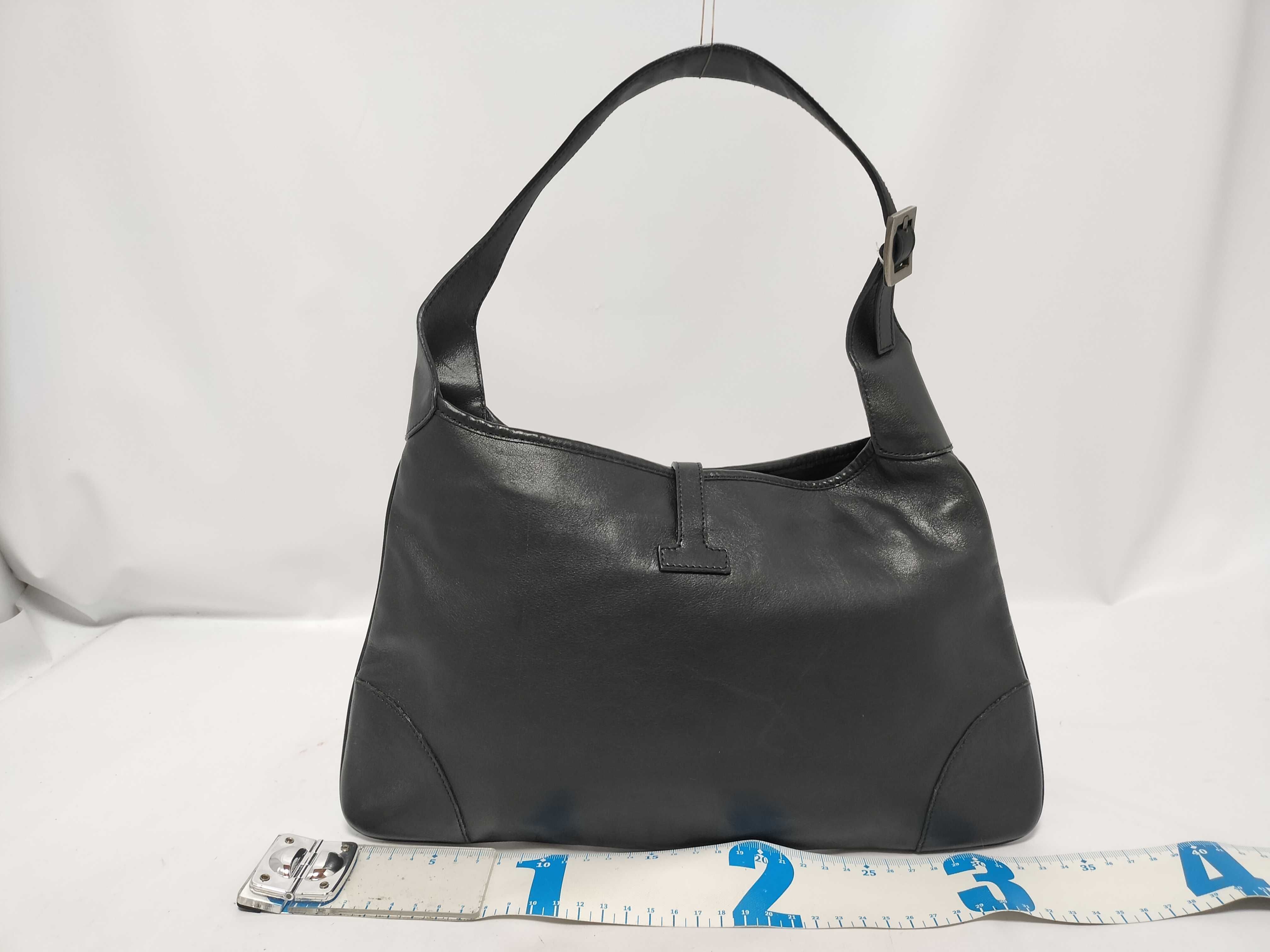 Jackie Leather Shoulder Bag, Black Handbag — view 2