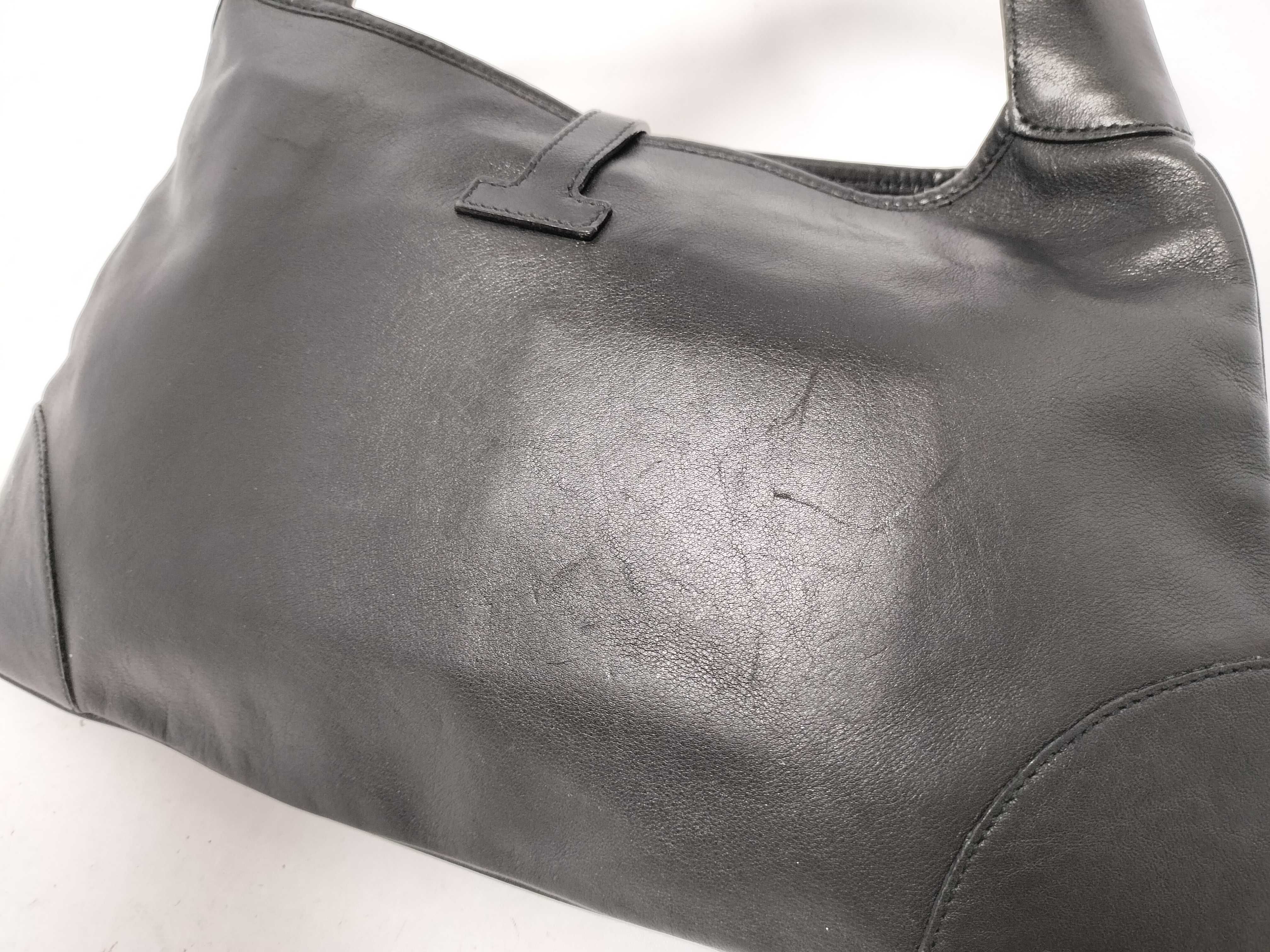 Jackie Leather Shoulder Bag, Black Handbag — view 8