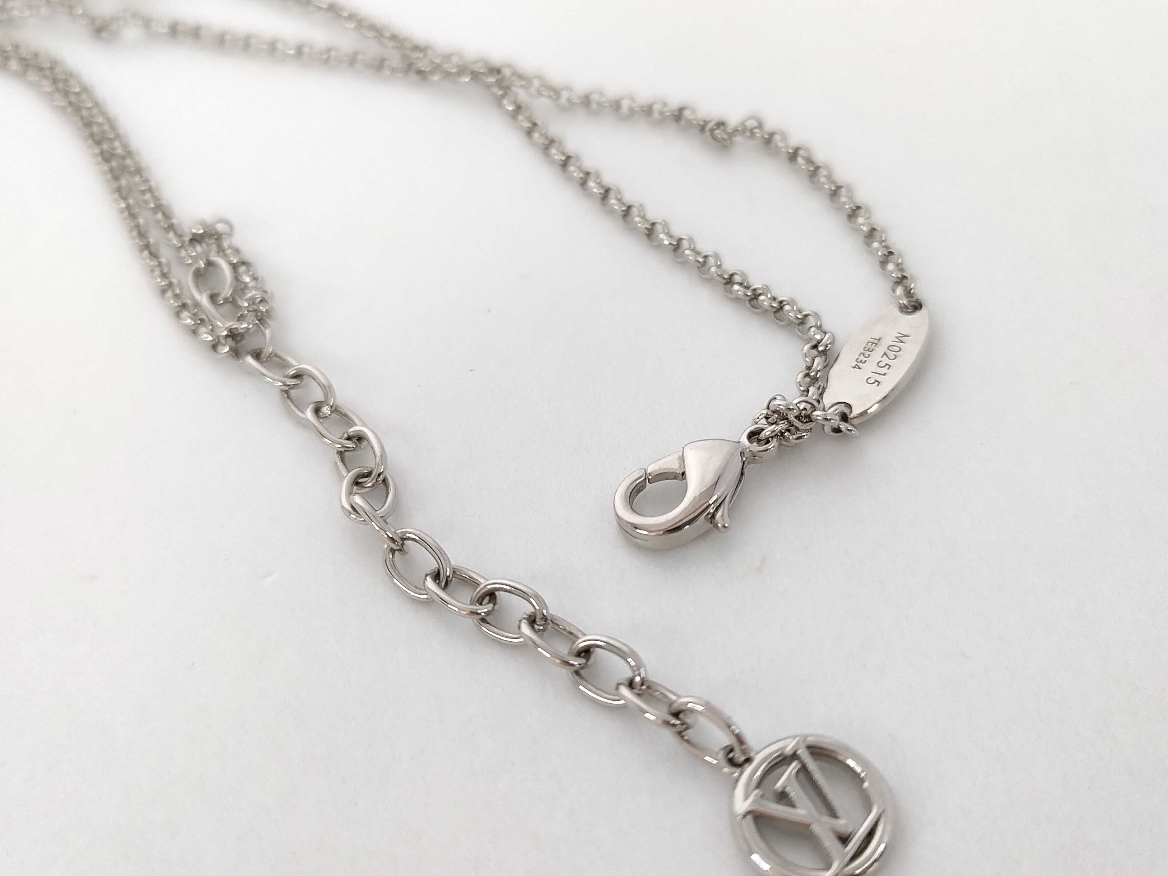 Lady LV Necklace, Metal Silver, MO2515 TE3234 Necklace — view 4