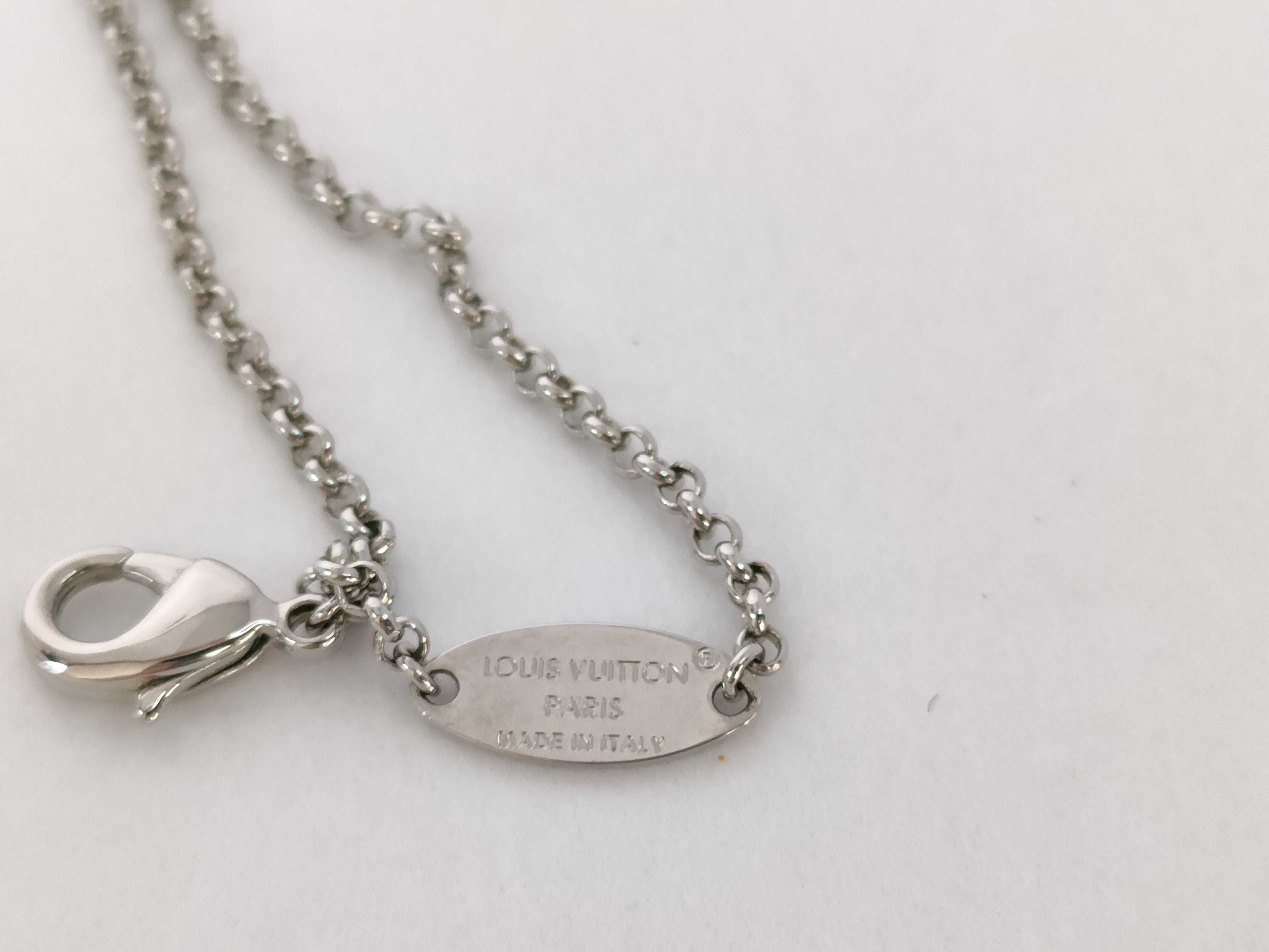 Lady LV Necklace, Metal Silver, MO2515 TE3234 Necklace — view 5