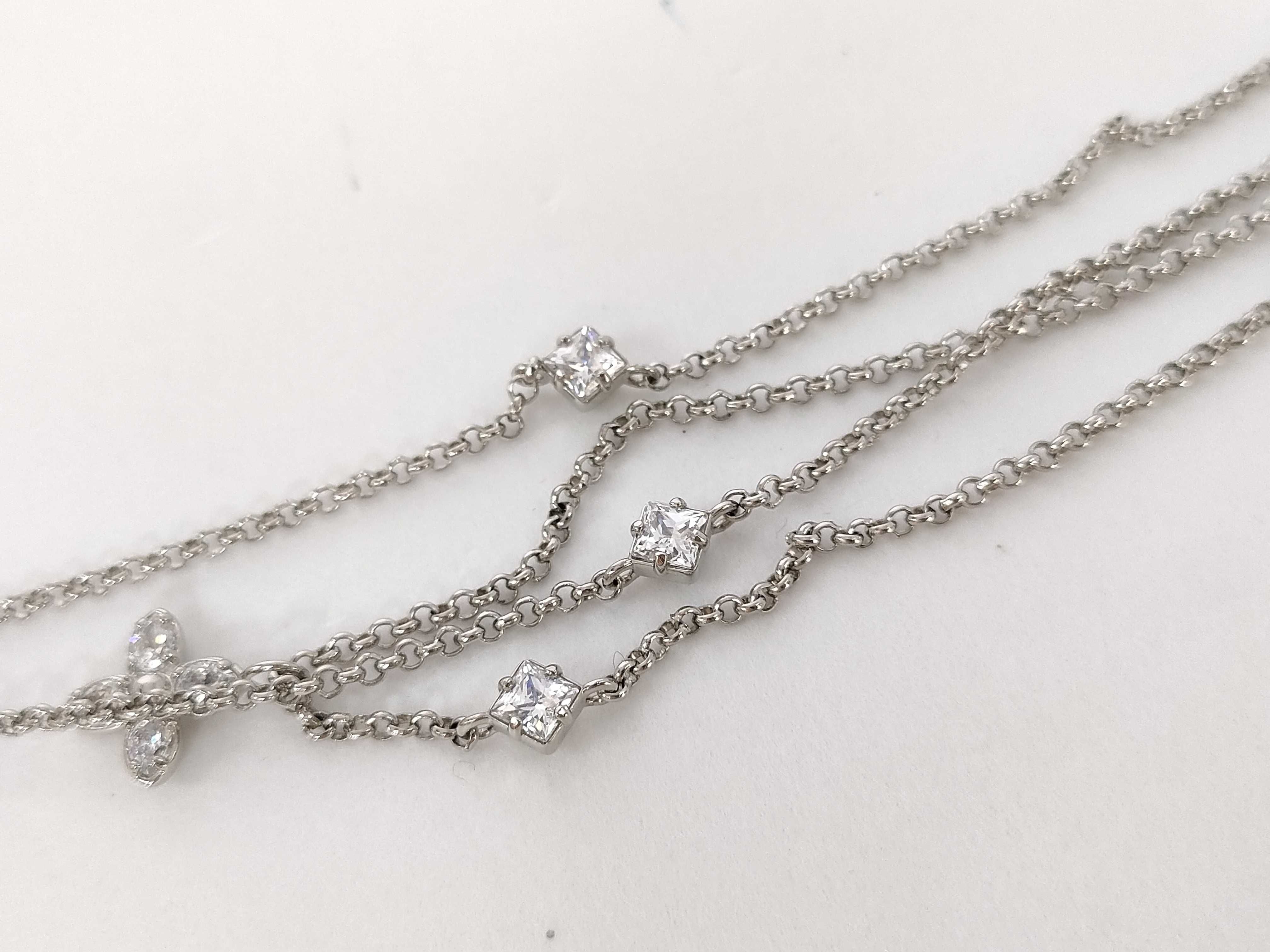 Lady LV Necklace, Metal Silver, MO2515 TE3234 Necklace — view 8