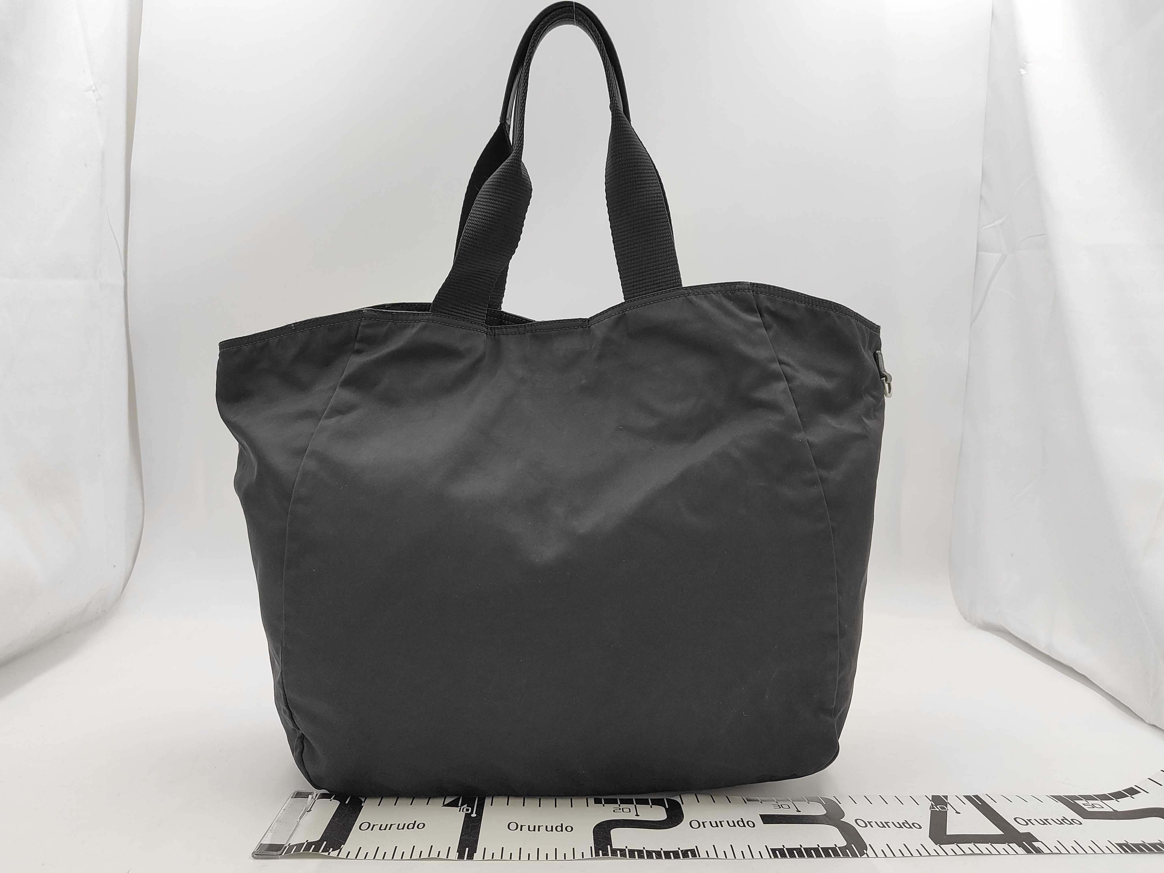 Nylon Prada Tote Bag Nylon Mother Bag Black Tote Bag — view 2