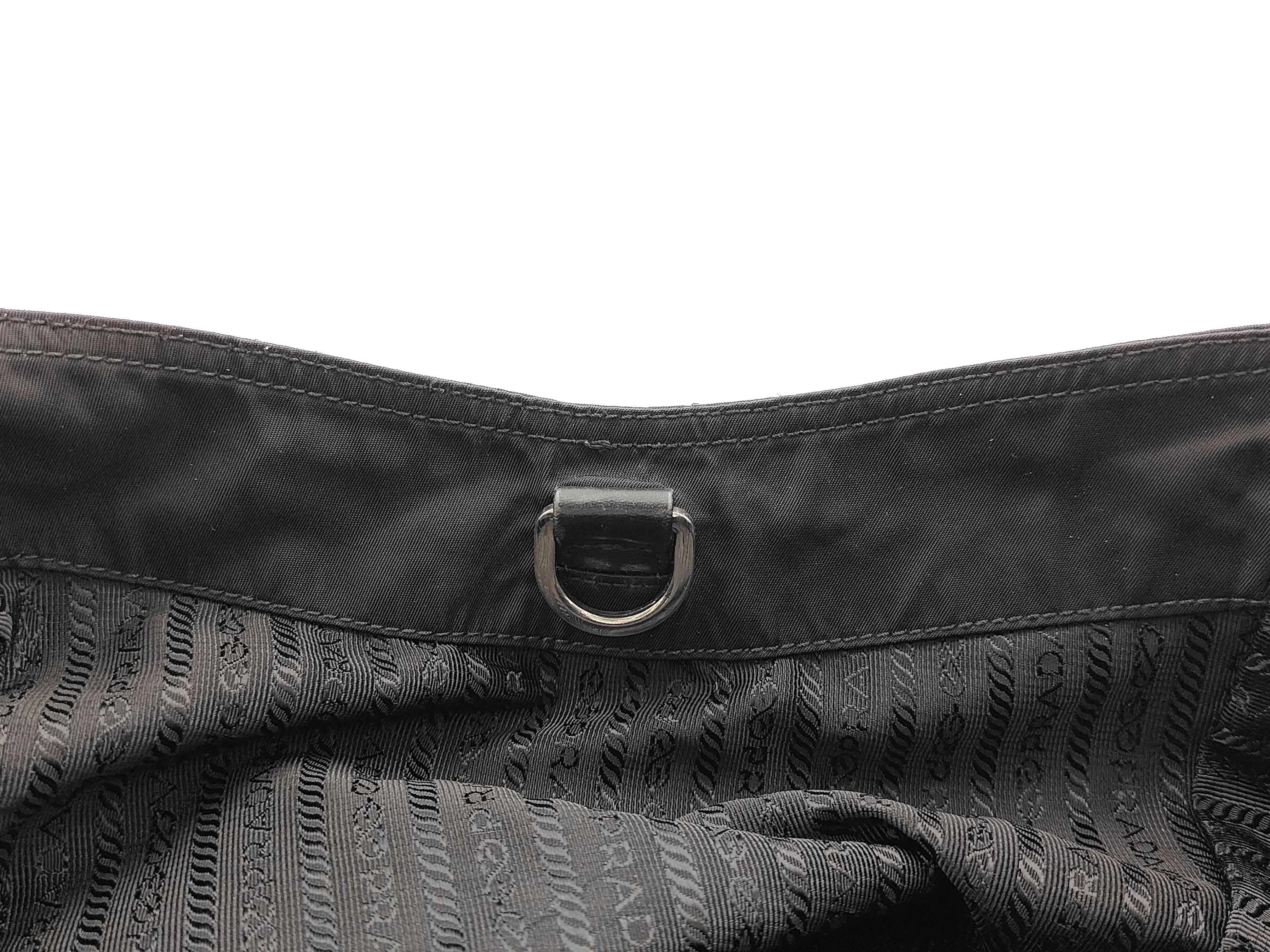 Nylon Prada Tote Bag Nylon Mother Bag Black Tote Bag — view 8