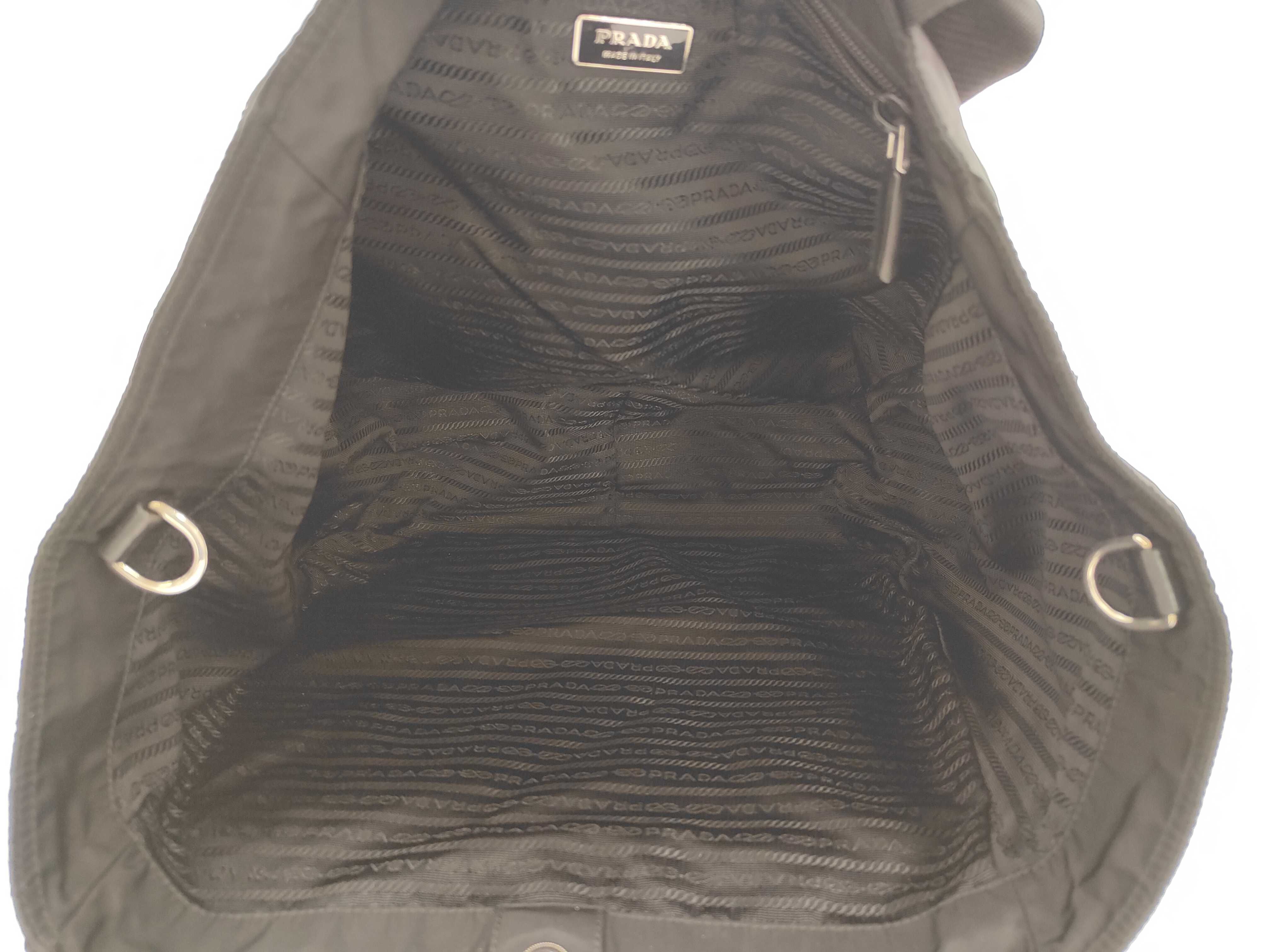 Nylon Prada Tote Bag Nylon Mother Bag Black Tote Bag — view 9