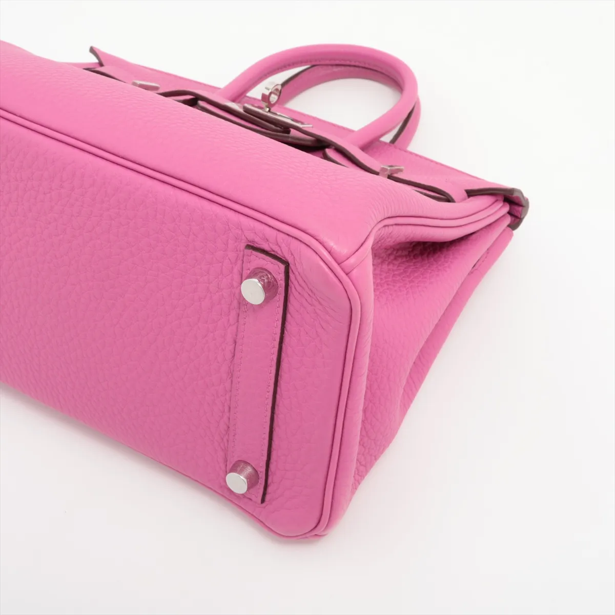 [Individually wrapped] Hermes Birkin 25 LeTourne Taurillon Clemence Magnolia Silver Hardware C:2018 — view 3