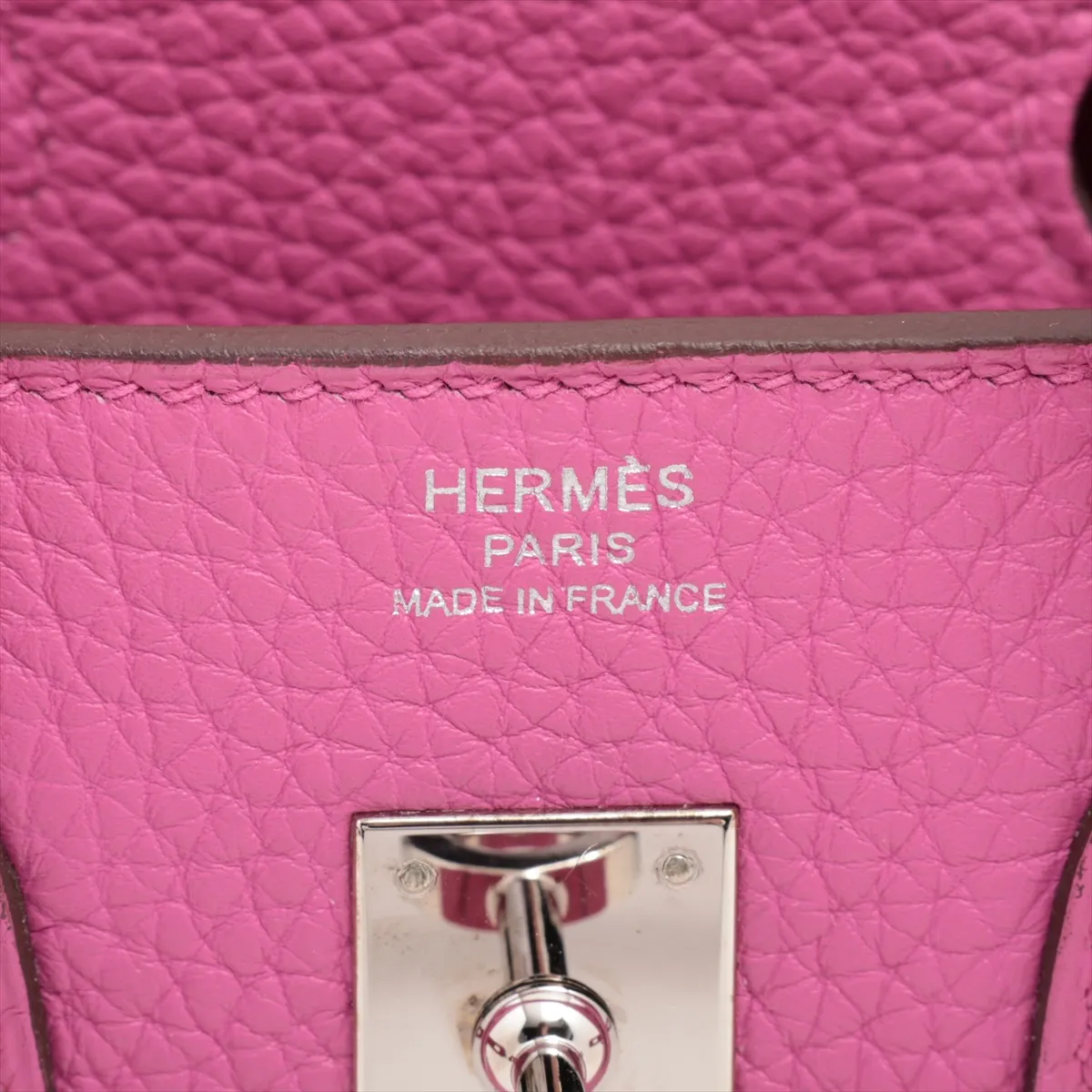 [Individually wrapped] Hermes Birkin 25 LeTourne Taurillon Clemence Magnolia Silver Hardware C:2018 — view 10
