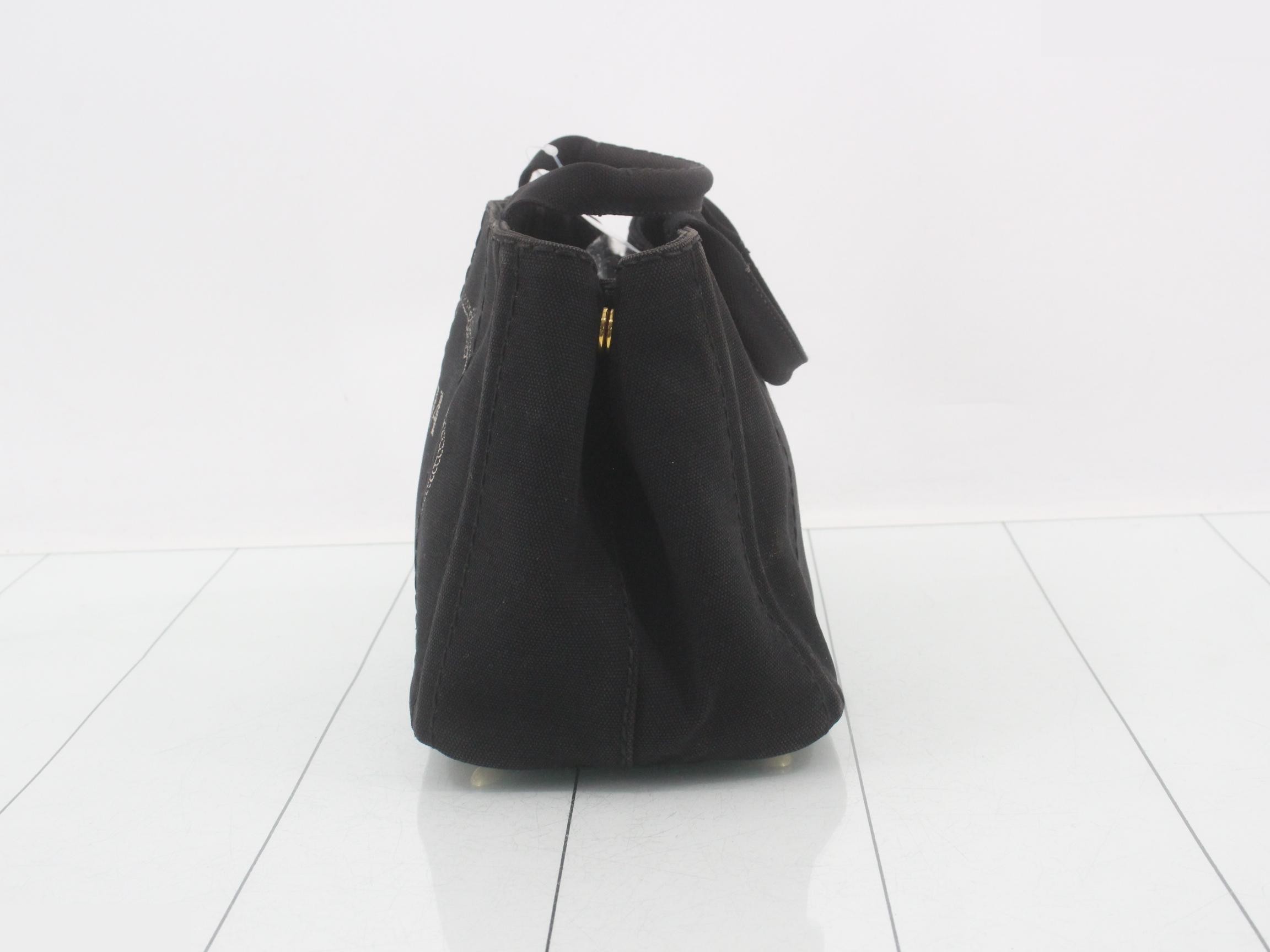 Canapa Tote Bag, Canvas, Black — view 3
