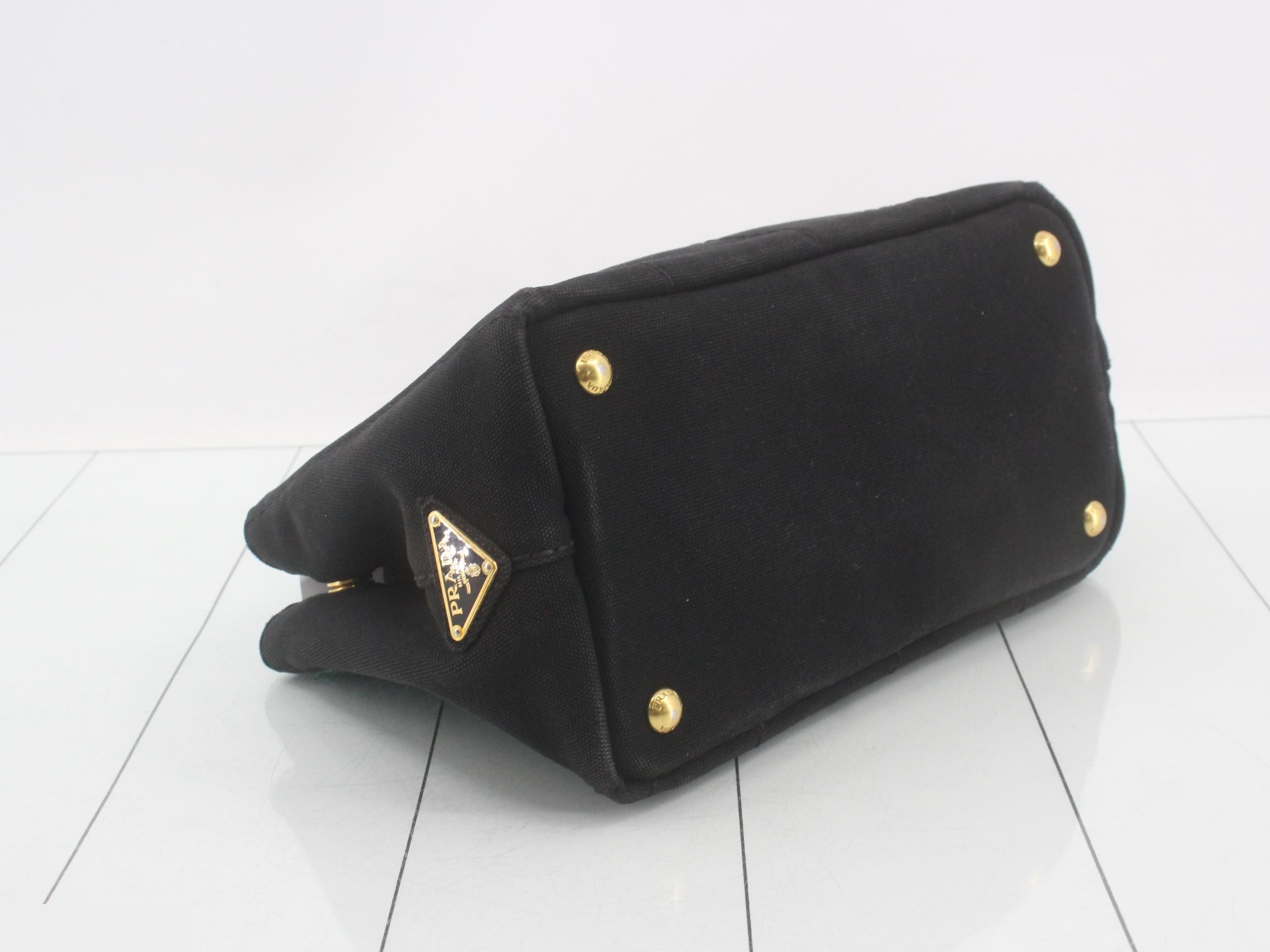 Canapa Tote Bag, Canvas, Black — view 5