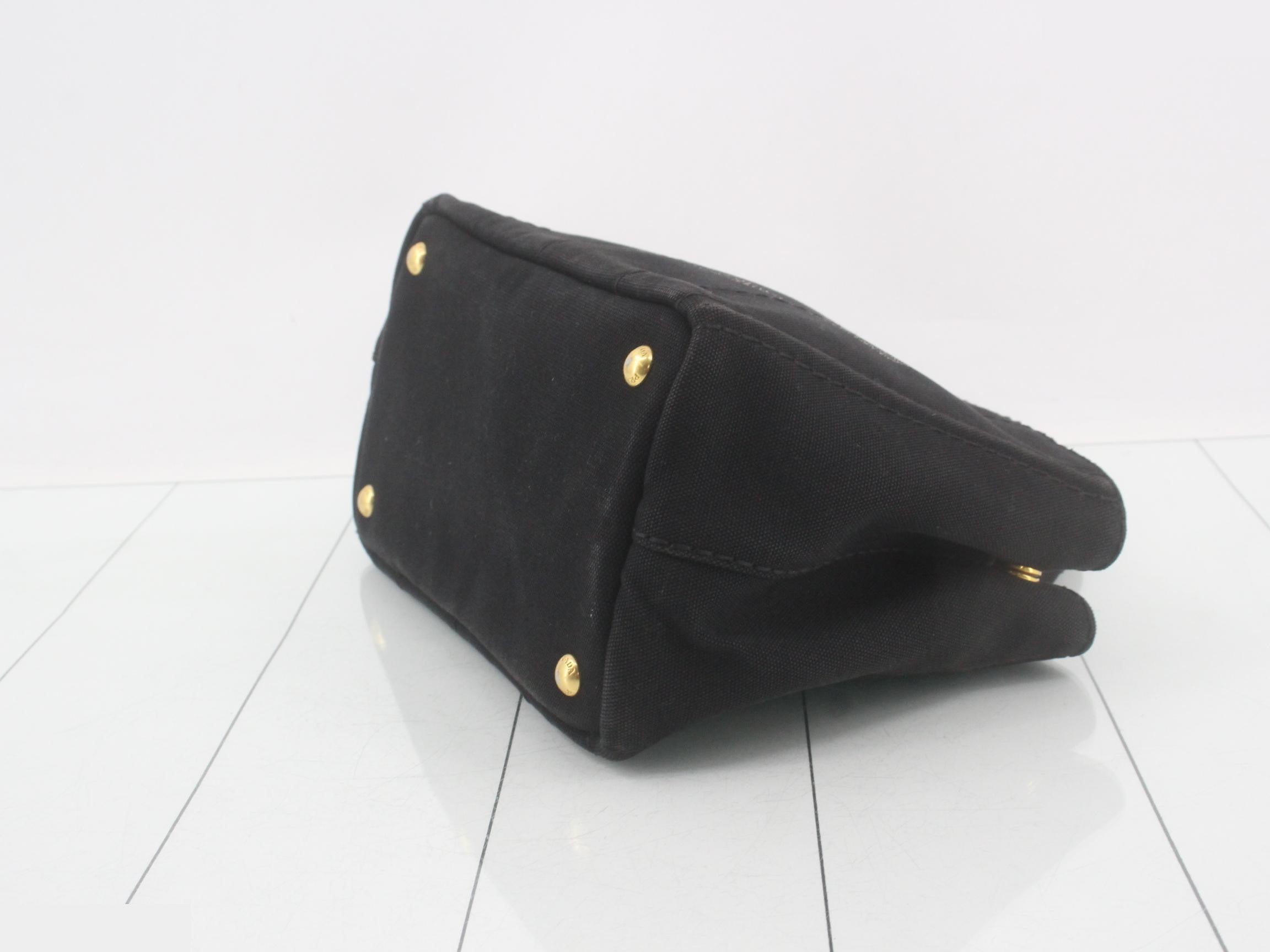 Canapa Tote Bag, Canvas, Black — view 6