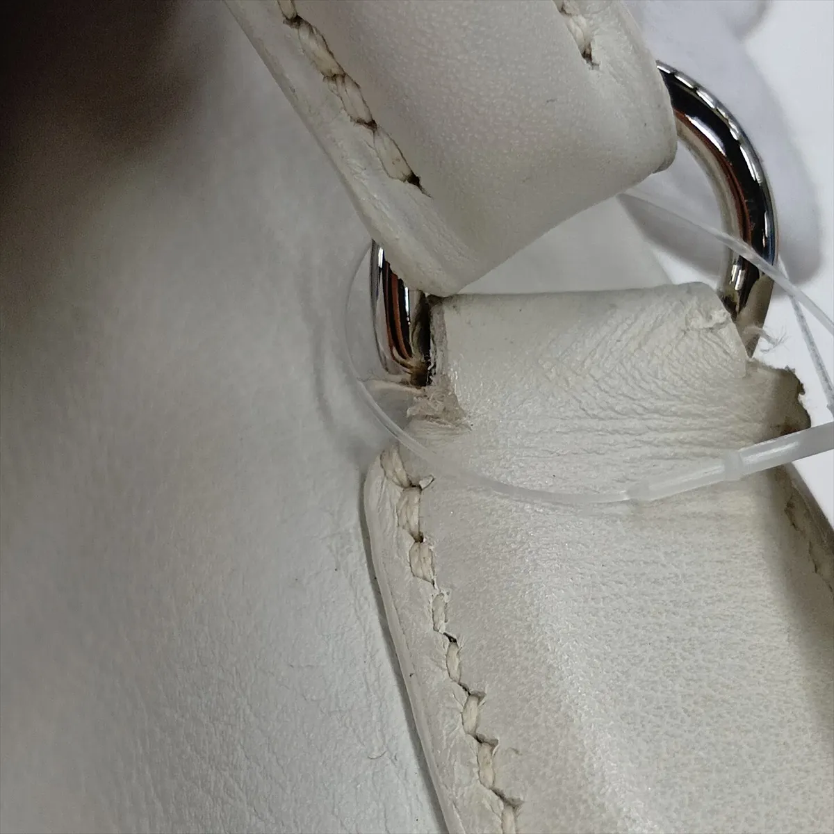 [Individually packaged] Hermes Kelly Flat 35, Veau Swift leather, white, silver hardware K: 2007 — view 11