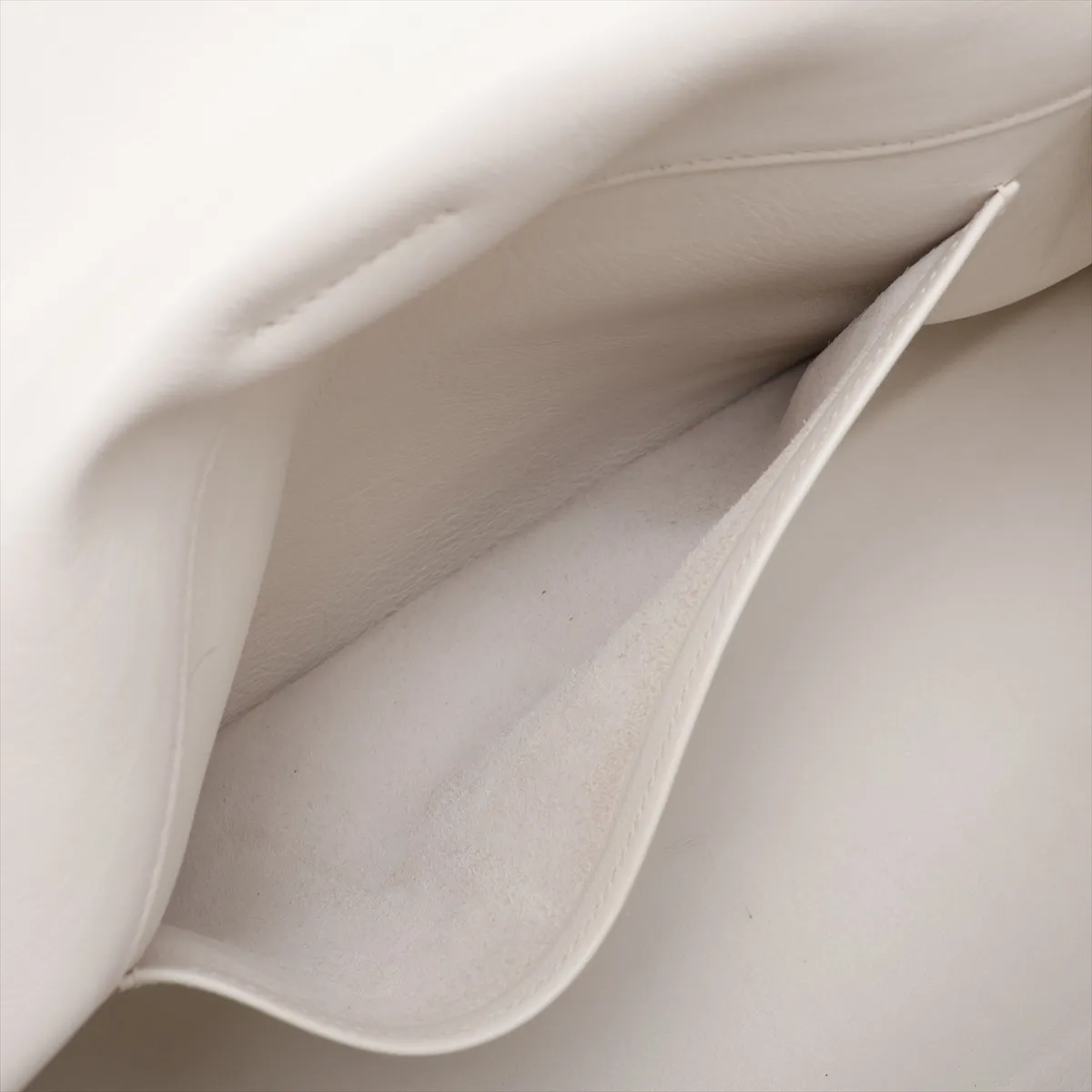 [Individually packaged] Hermes Kelly Flat 35, Veau Swift leather, white, silver hardware K: 2007 — view 8